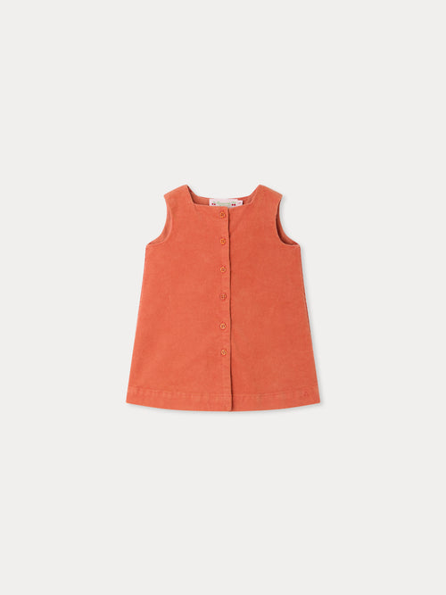 Robe bébé Jacquine en velours de coton biologique