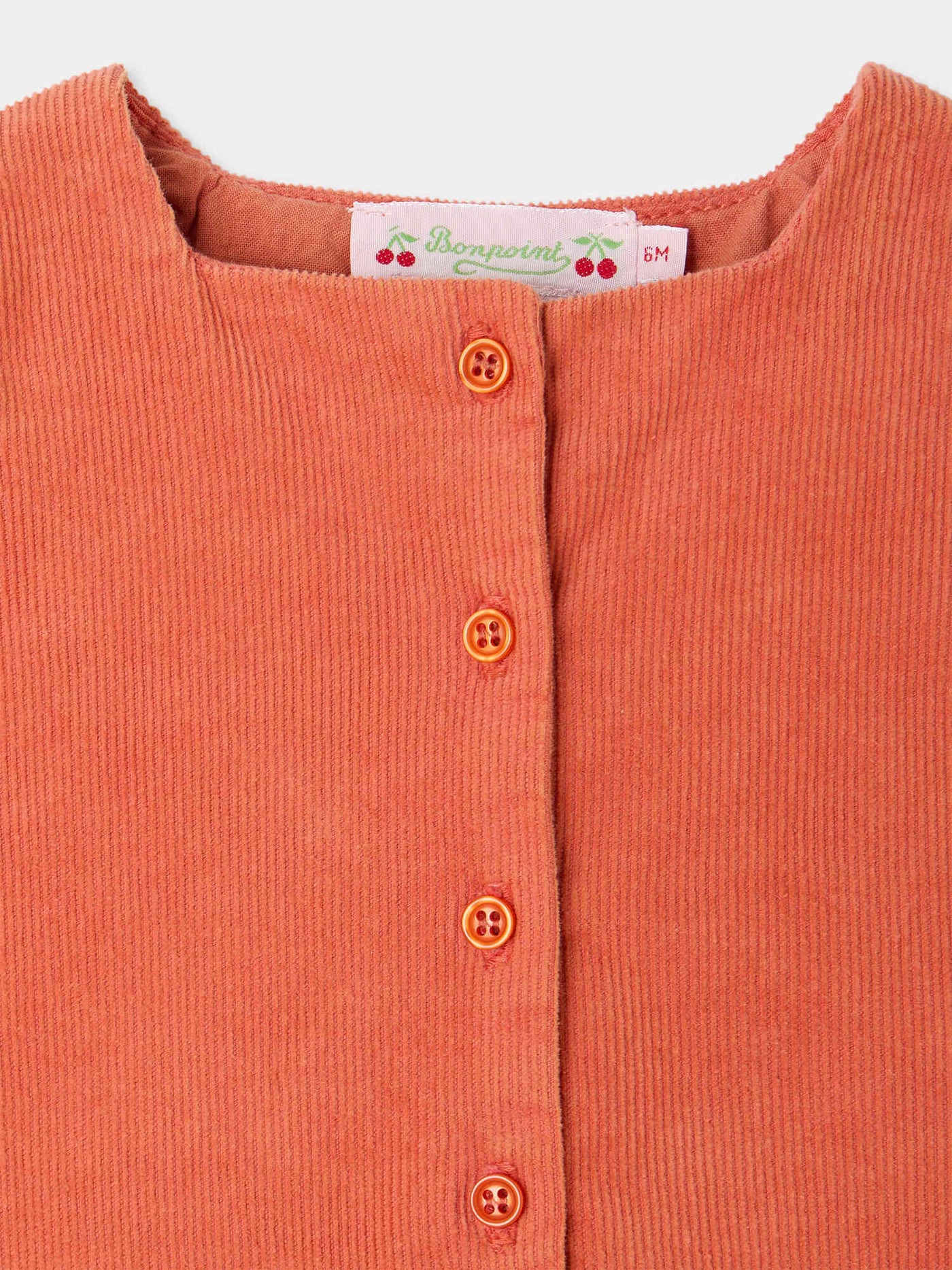Robe bébé Jacquine en velours de coton biologique