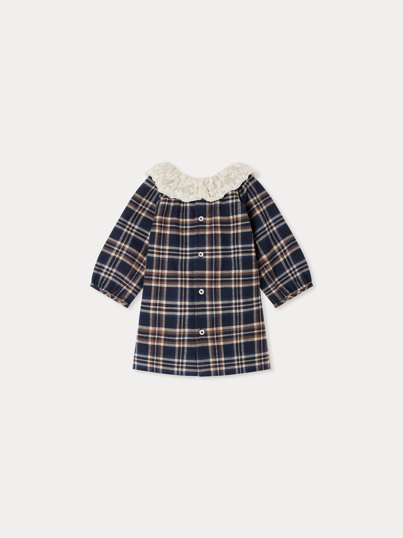 Baby-Kleid Flavili kariert aus Bio-Baumwolle