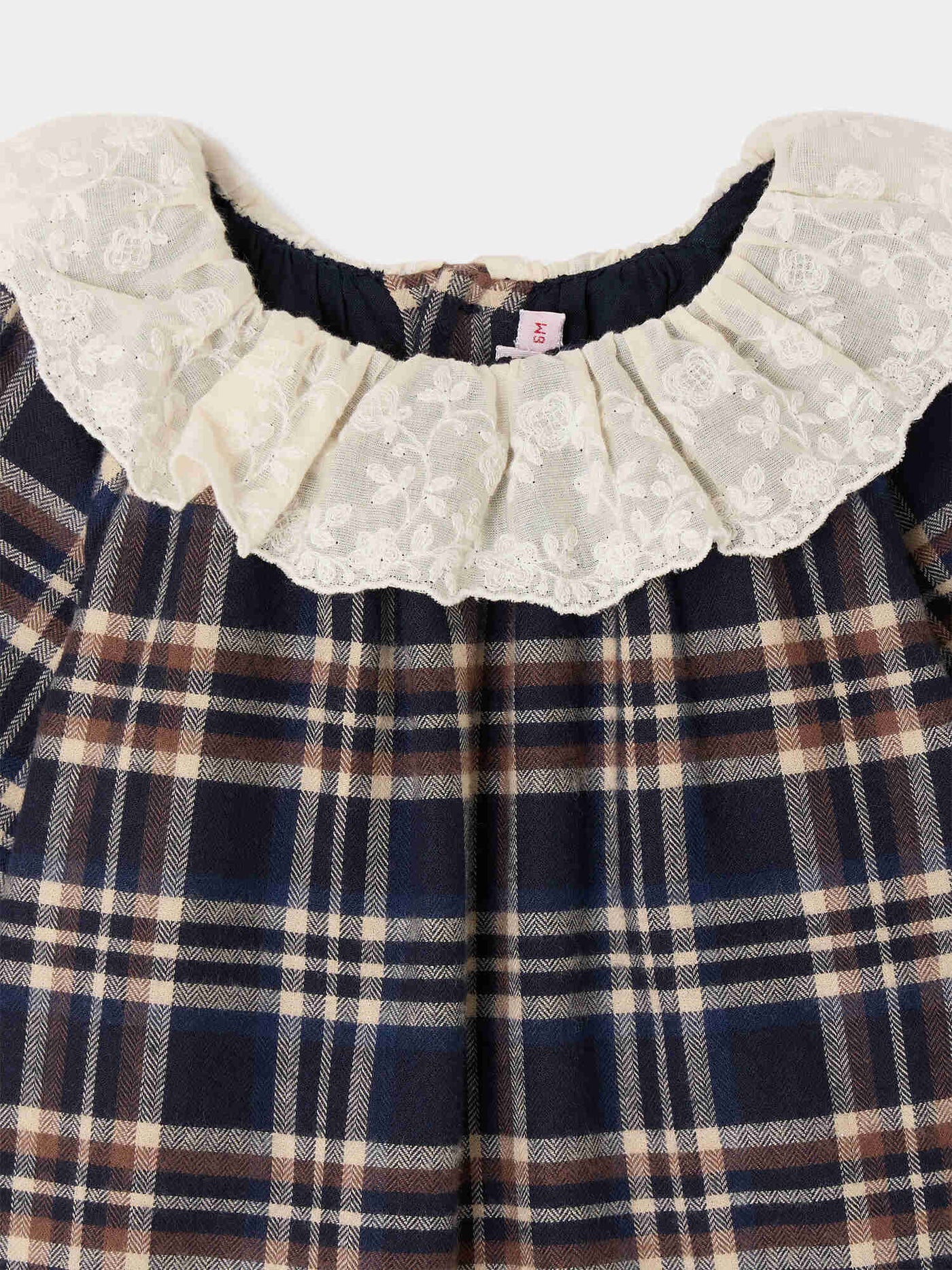 Baby-Kleid Flavili kariert aus Bio-Baumwolle
