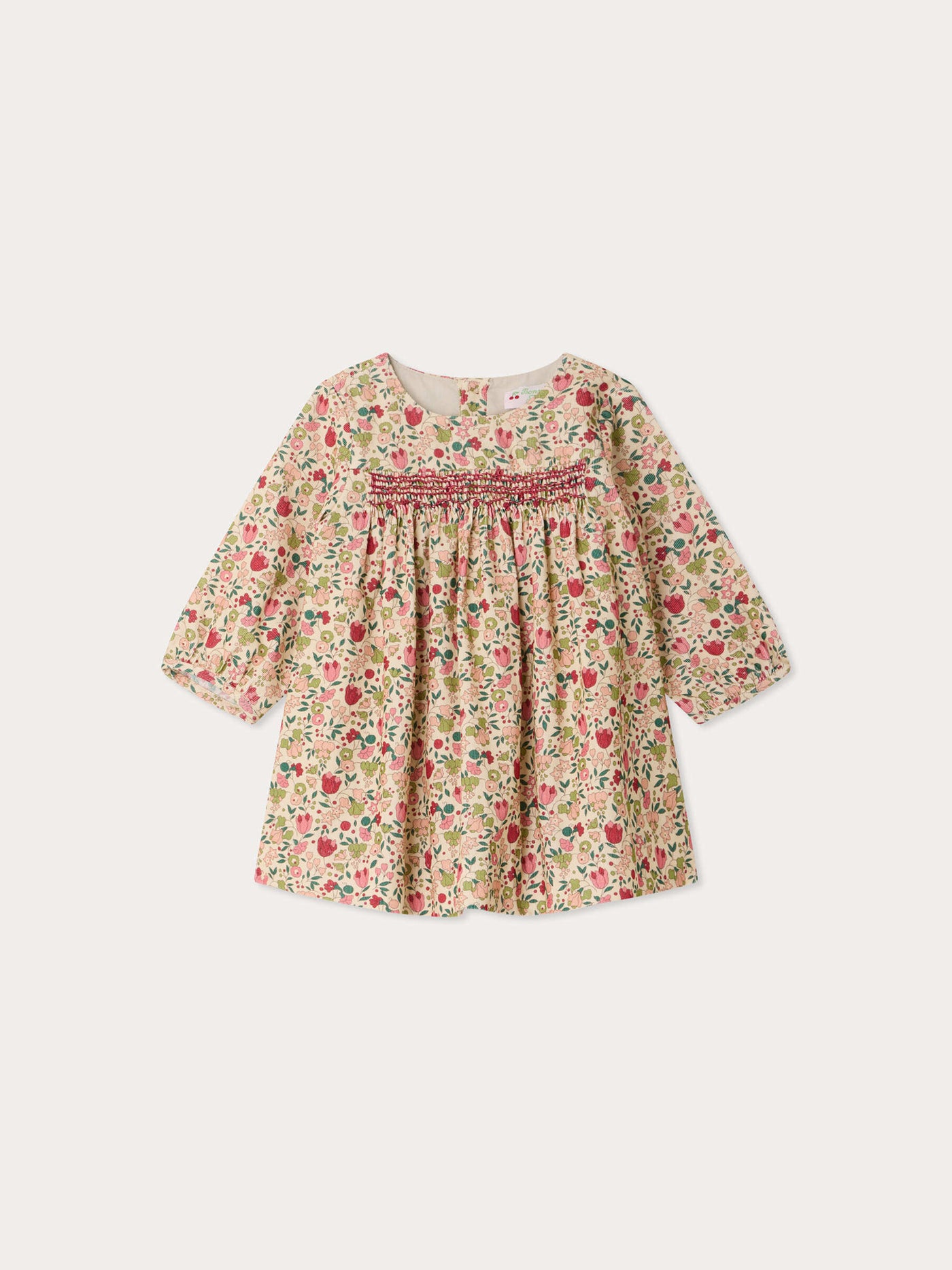 Robe bébé Félicie smockée et brodée main