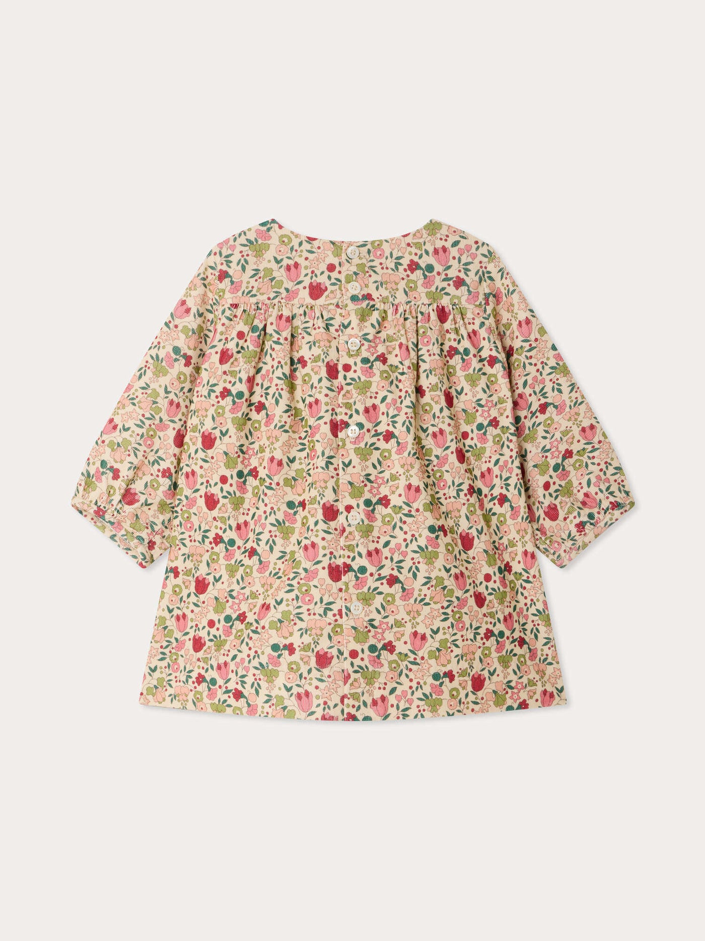Robe bébé Félicie smockée et brodée main