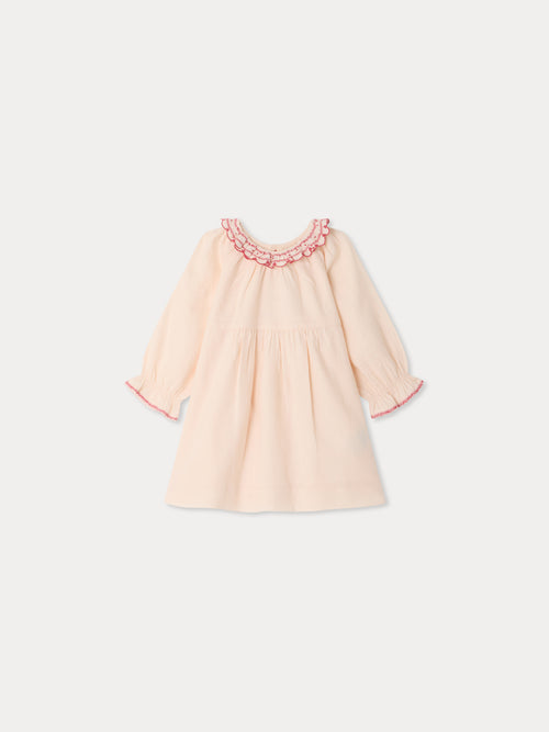 Baby-Kleid Melyssa mit Handstickerei aus Bio-Baumwolltwill
