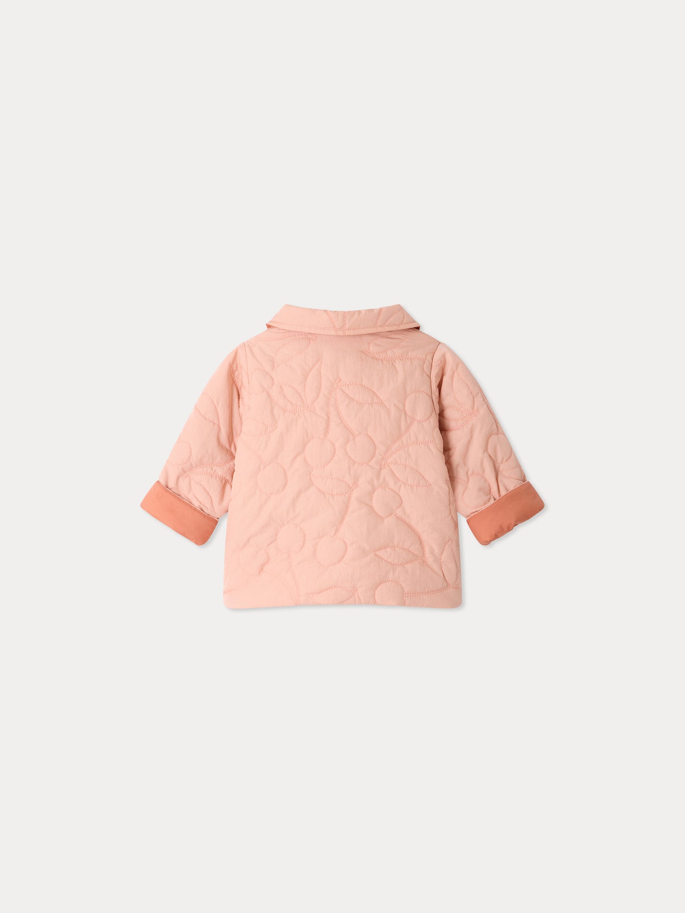 Baby-Jacke Juno wendbar und gesteppt mit Kirschen