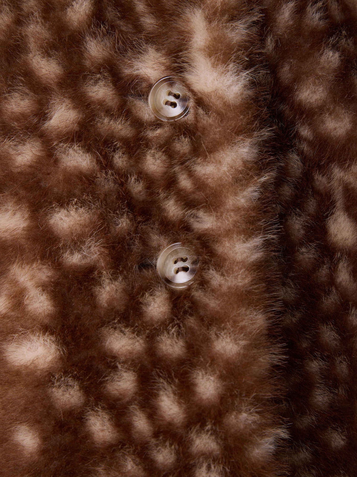 Manteau bébé Douceur à motif faon en fausse fourrure