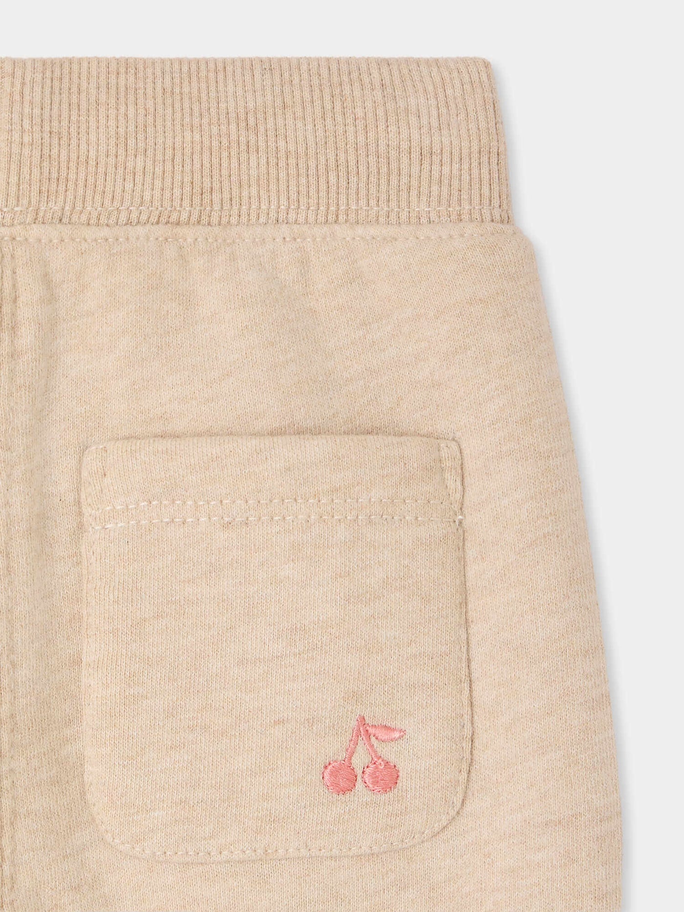 Jogging bébé Bambo beige en coton biologique