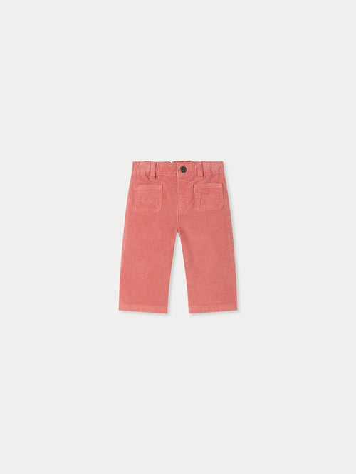 Bellino Baby-Hose aus rosa Bio-Baumwolle