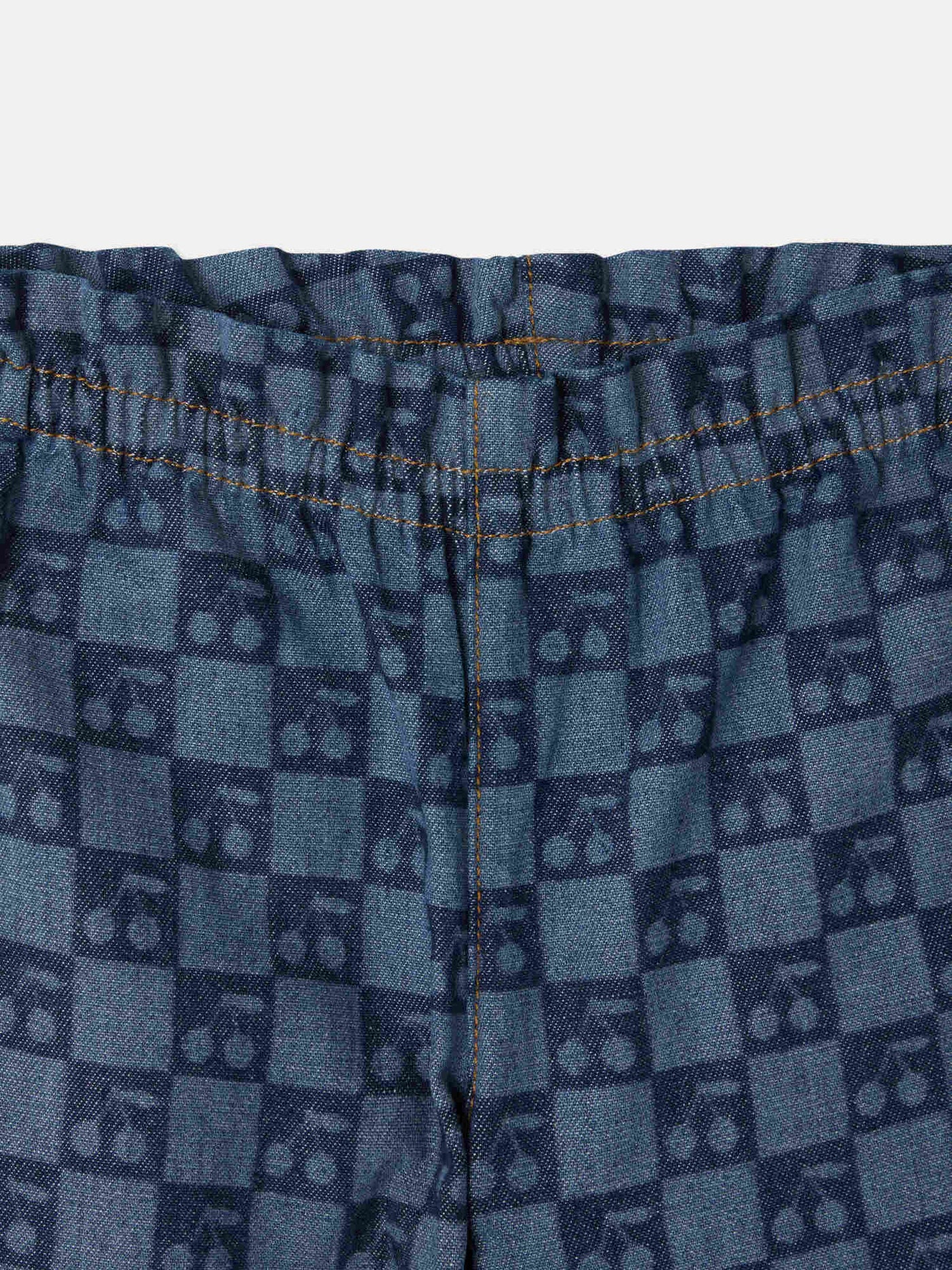 Luciole Babyhose mit Kirsch-Karomuster, aus Bio-Baumwolle