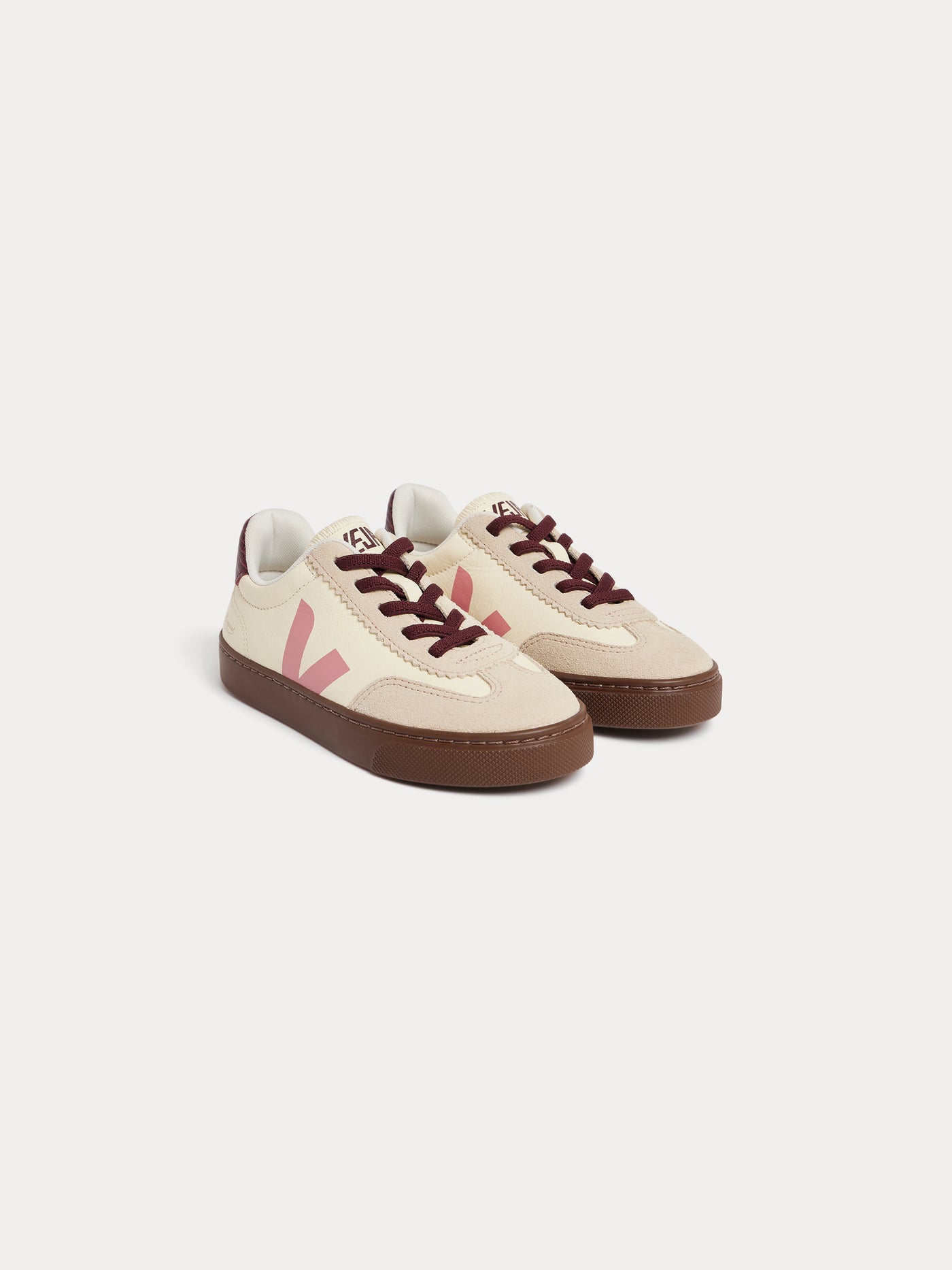 Bonpoint x Veja Volley Ecru Baby-Sneaker