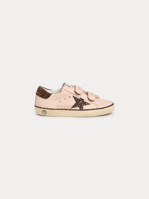 Bonpoint x Golden Goose baskets bébé Old School rose pâle