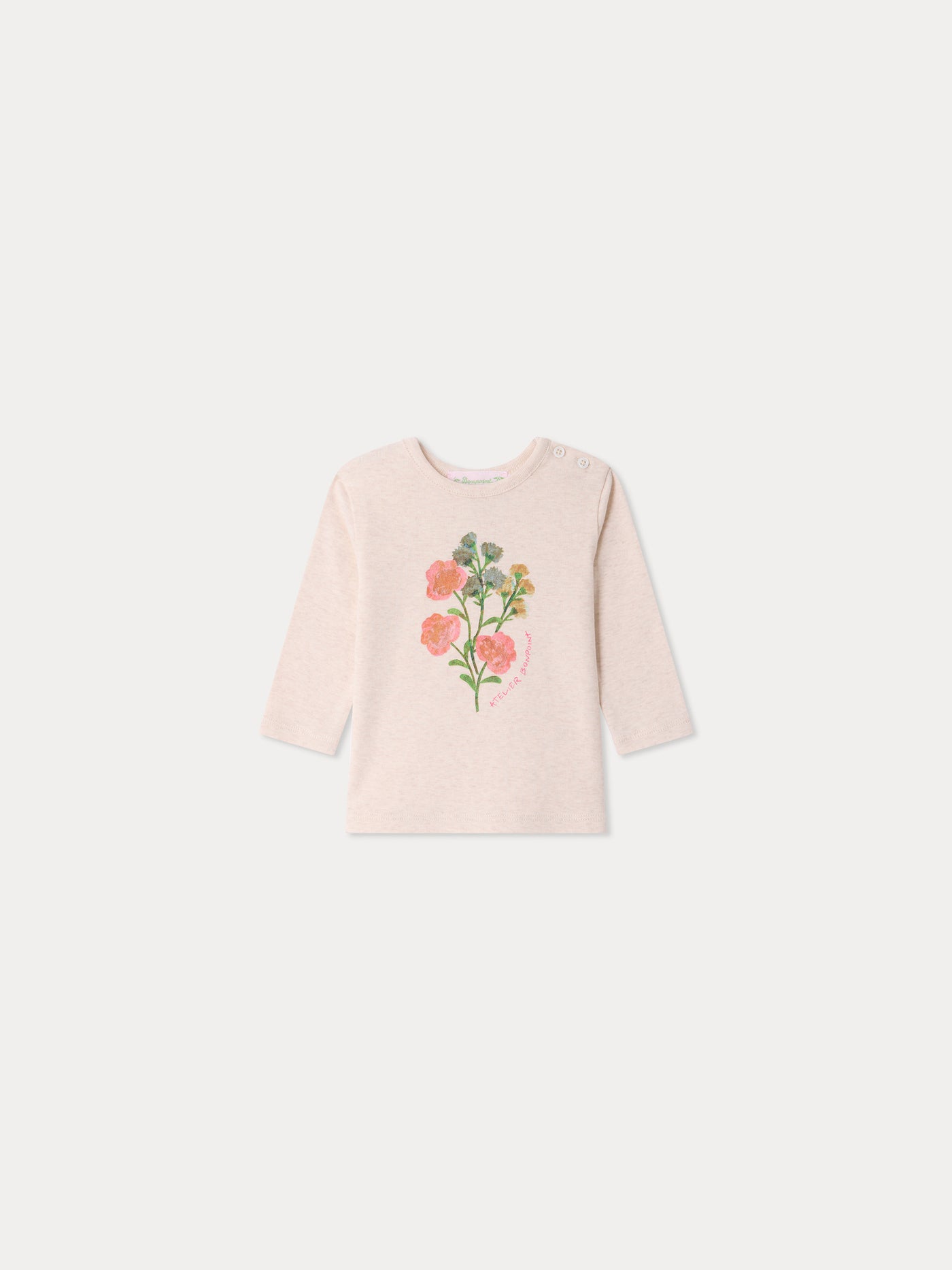 T-shirt bébé Tahsina imprimé fleurs en coton biologique