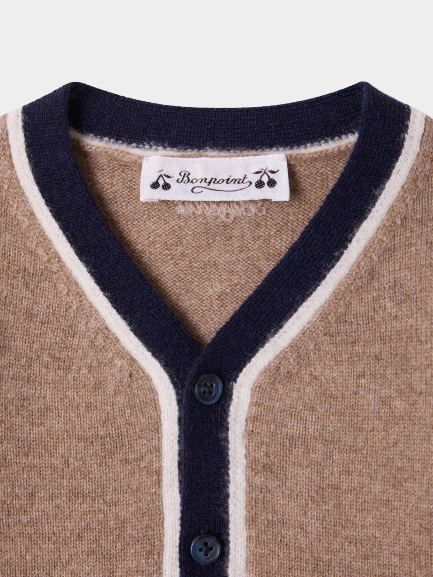 Cardigan bébé Tahiel col V en cachemire