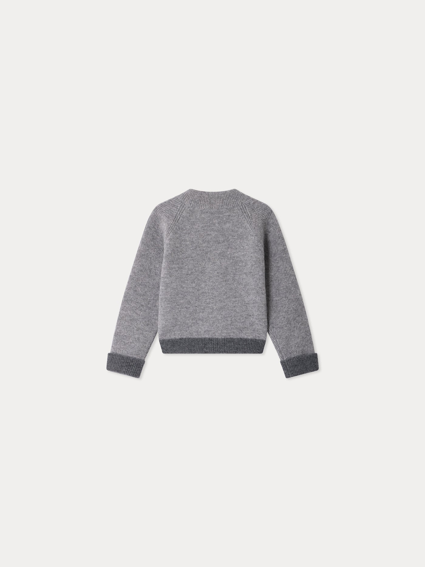 Baby-Cardigan Thylio mit Stehkragen aus Kaschmir