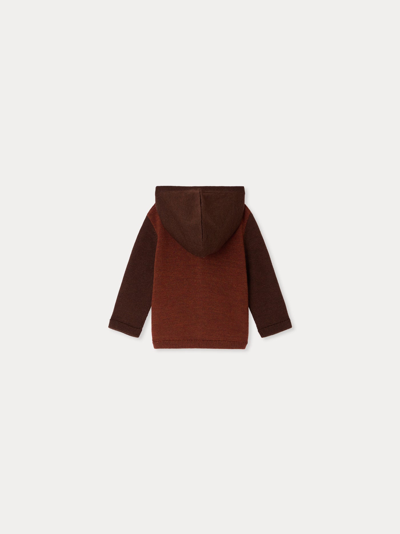 Cardigan bébé Alexandros zippé à capuche en laine