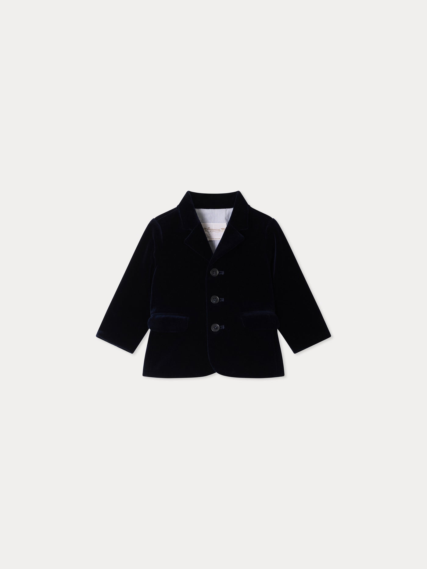 Baby-Jacke Leopold marineblau aus Bio-Baumwolle