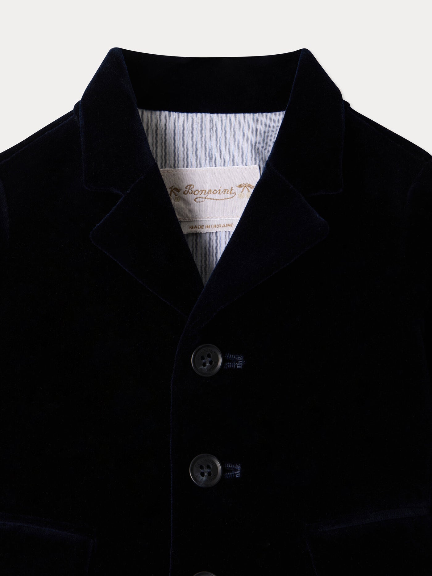 Baby-Jacke Leopold marineblau aus Bio-Baumwolle