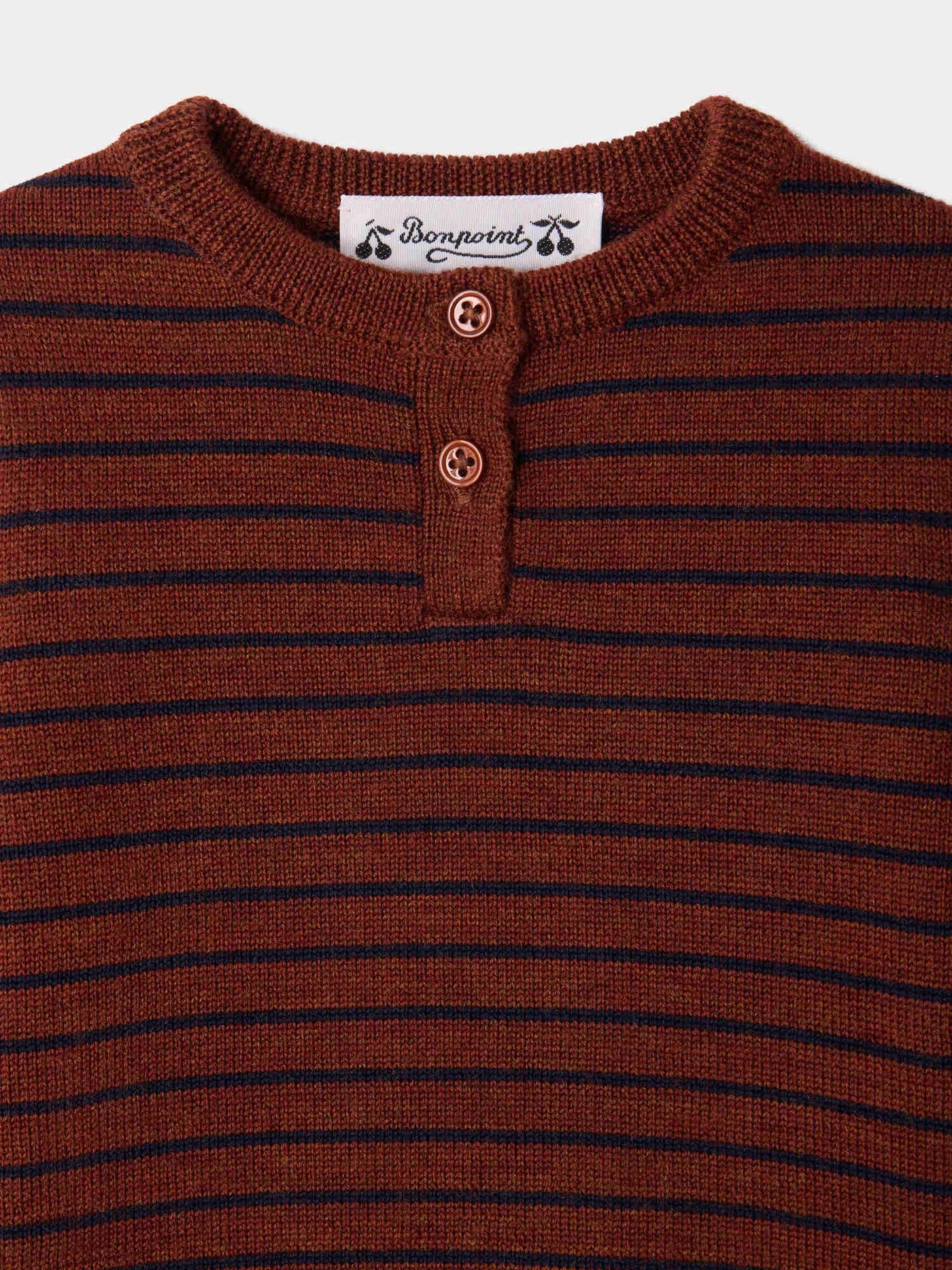 Pull bébé Boum à rayures en laine