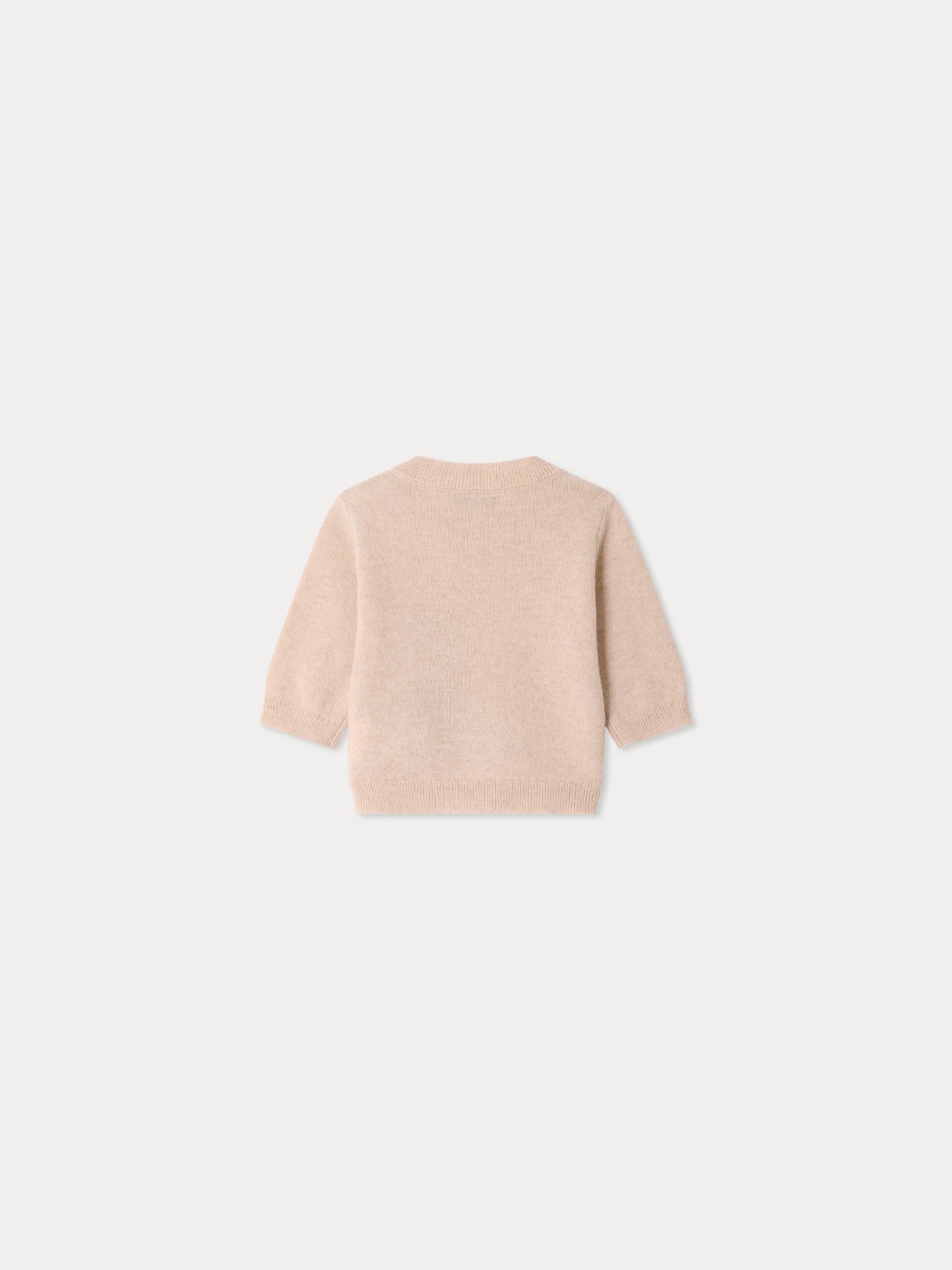 Pull bébé Almire ours brodé en cachemire