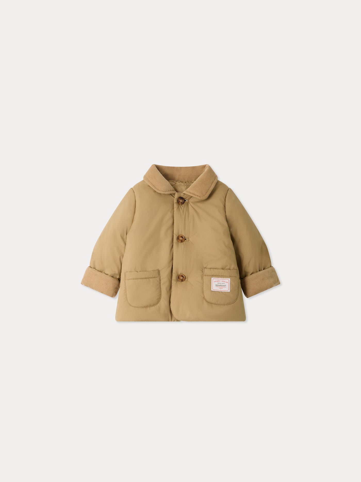 Baby-Steppjacke Joseph mit Samtkragen