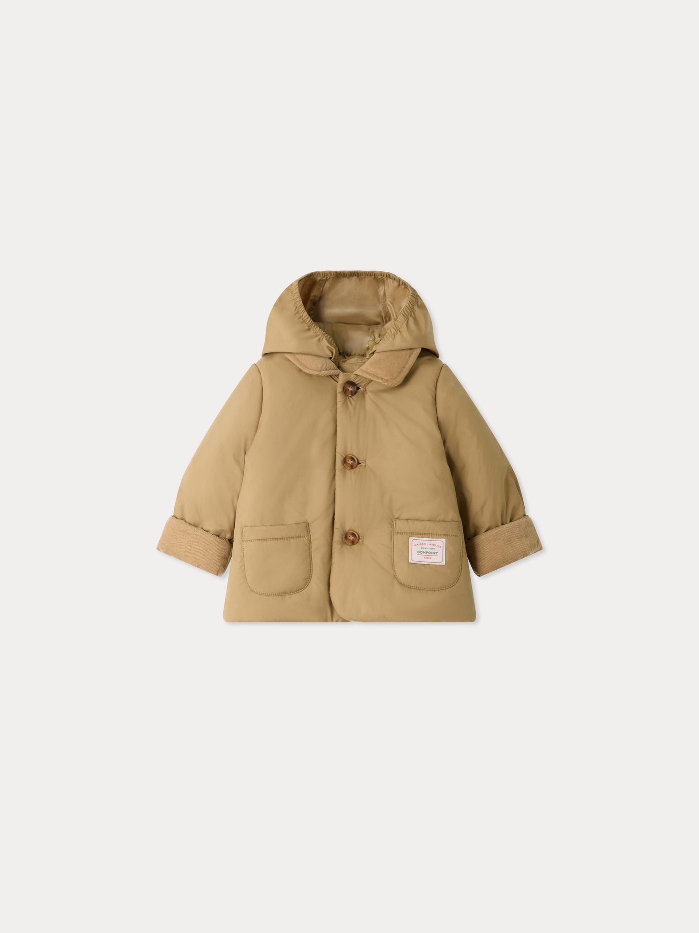 Baby-Steppjacke Joseph mit Samtkragen
