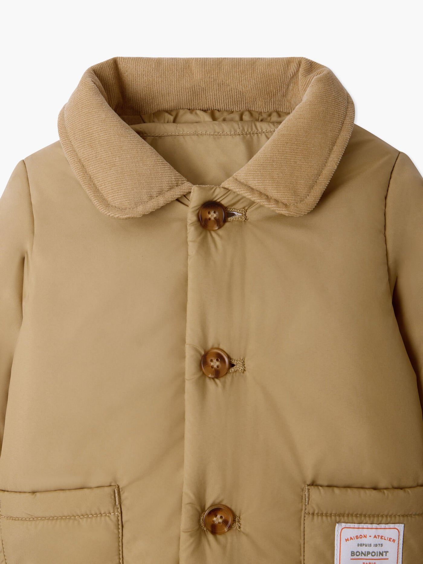 Baby-Steppjacke Joseph mit Samtkragen