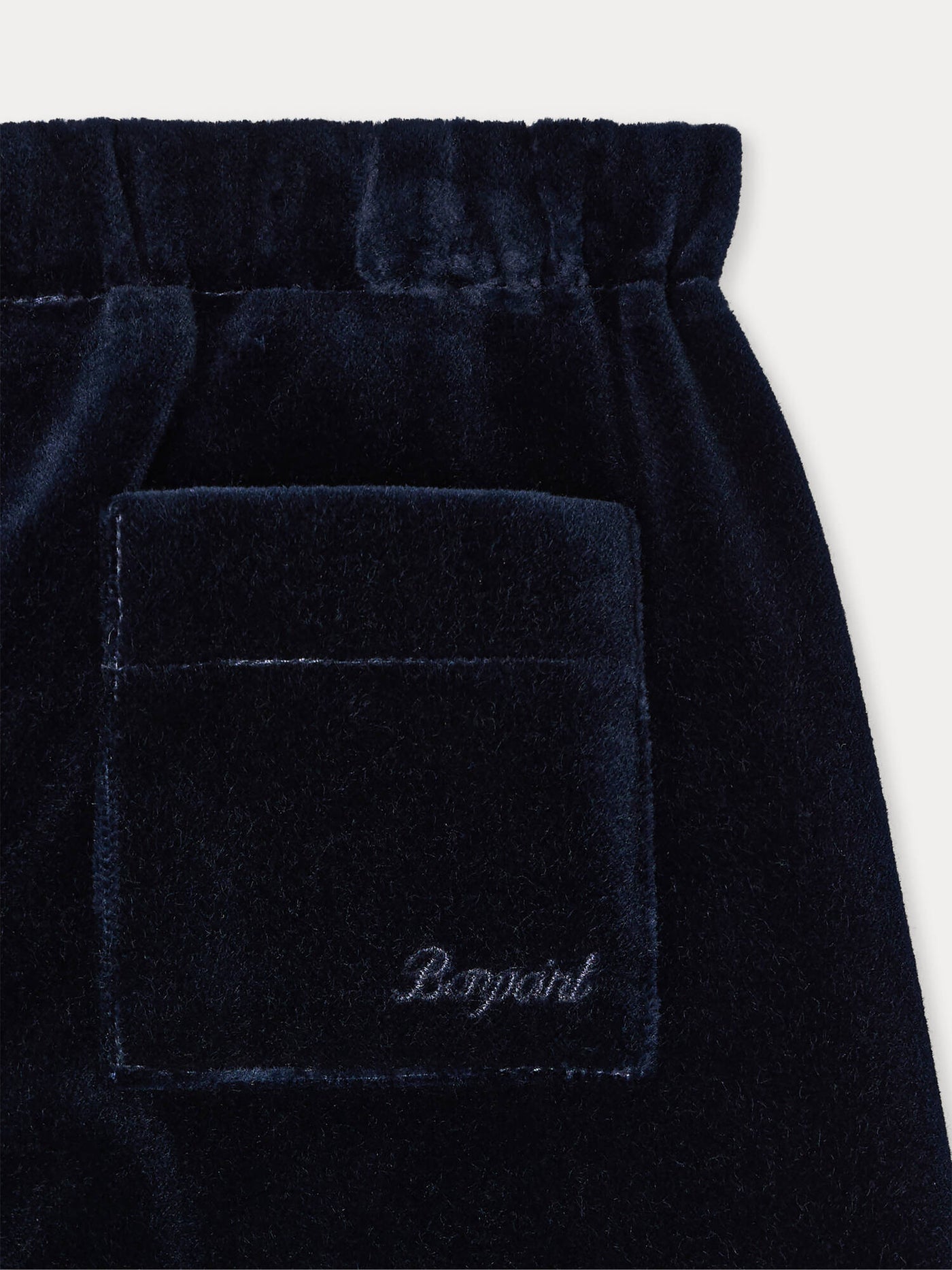 Pantalon bébé Dandy marine en velours de coton biologique