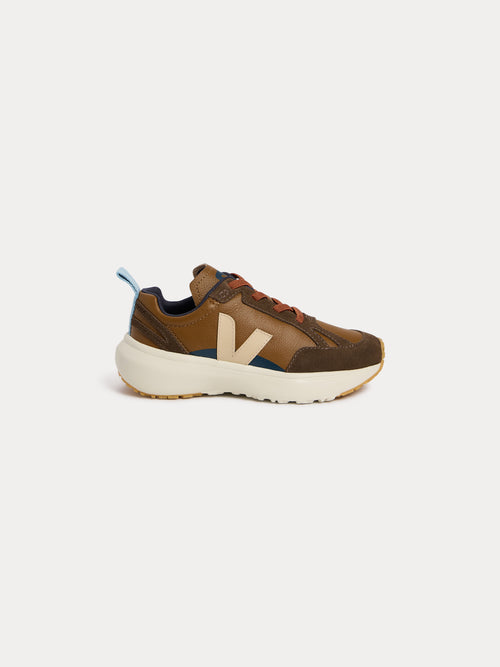 Bonpoint x Veja Baby-Sneaker Canary haselnussbraun