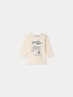 T-shirt bébé Tahsin imprimé Sailor en coton biologique