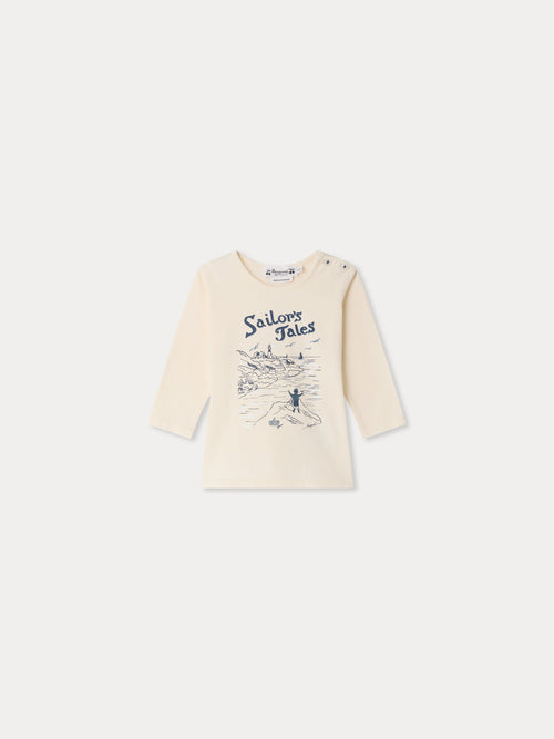 T-shirt bébé Tahsin imprimé Sailor en coton biologique