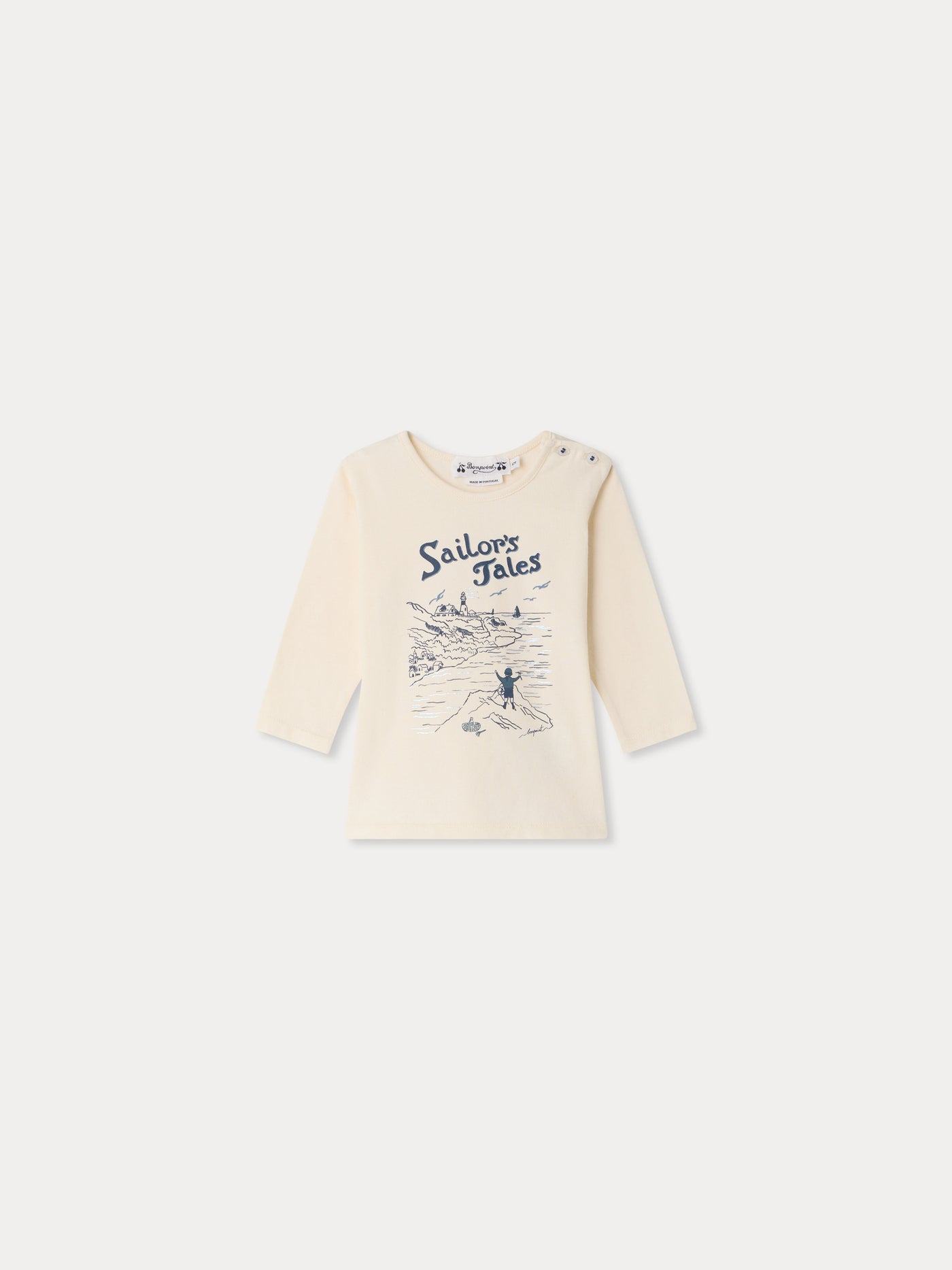 T-shirt bébé Tahsin imprimé Sailor en coton biologique