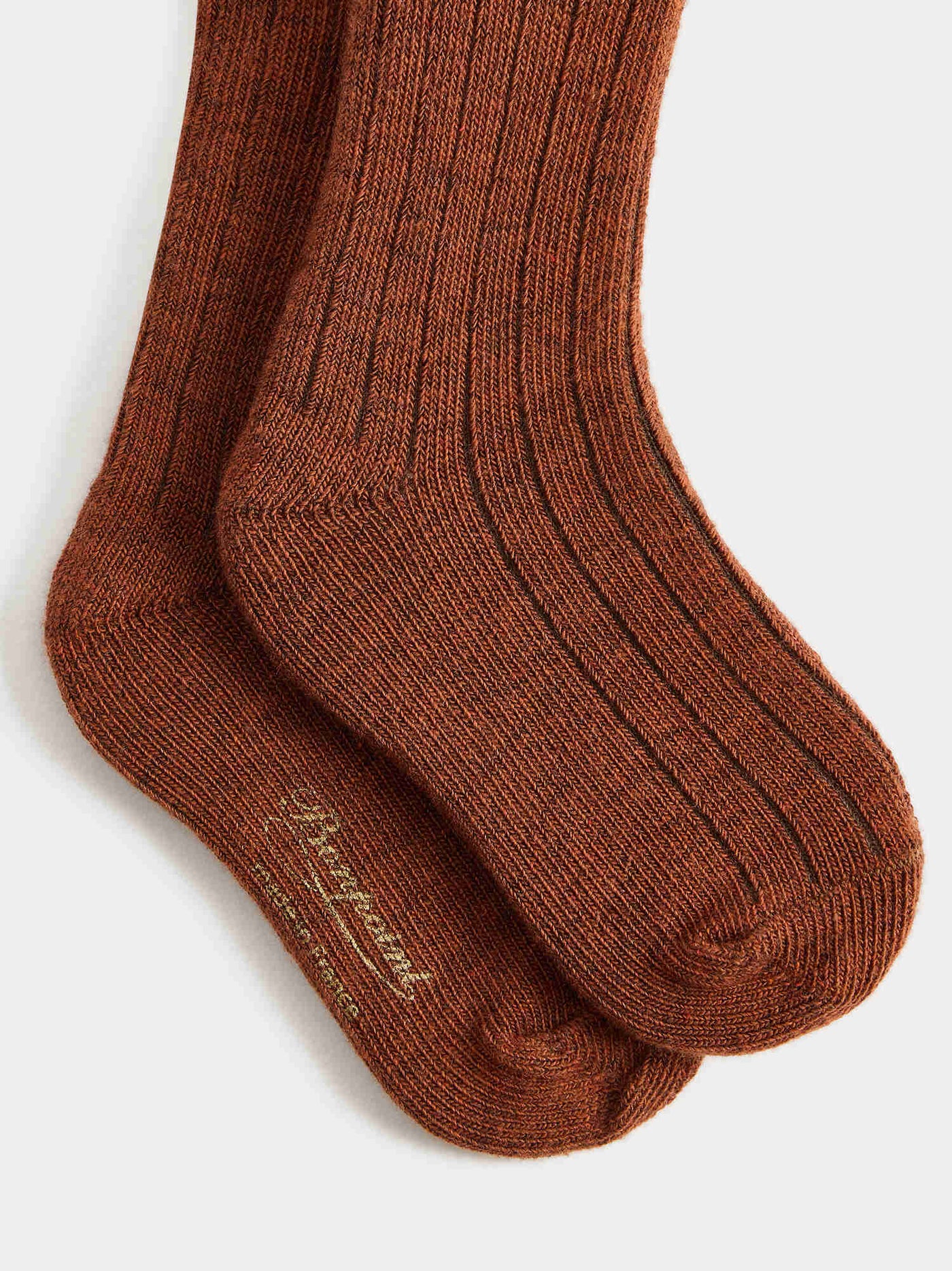 Chaussettes bébé Elwen marron chiné