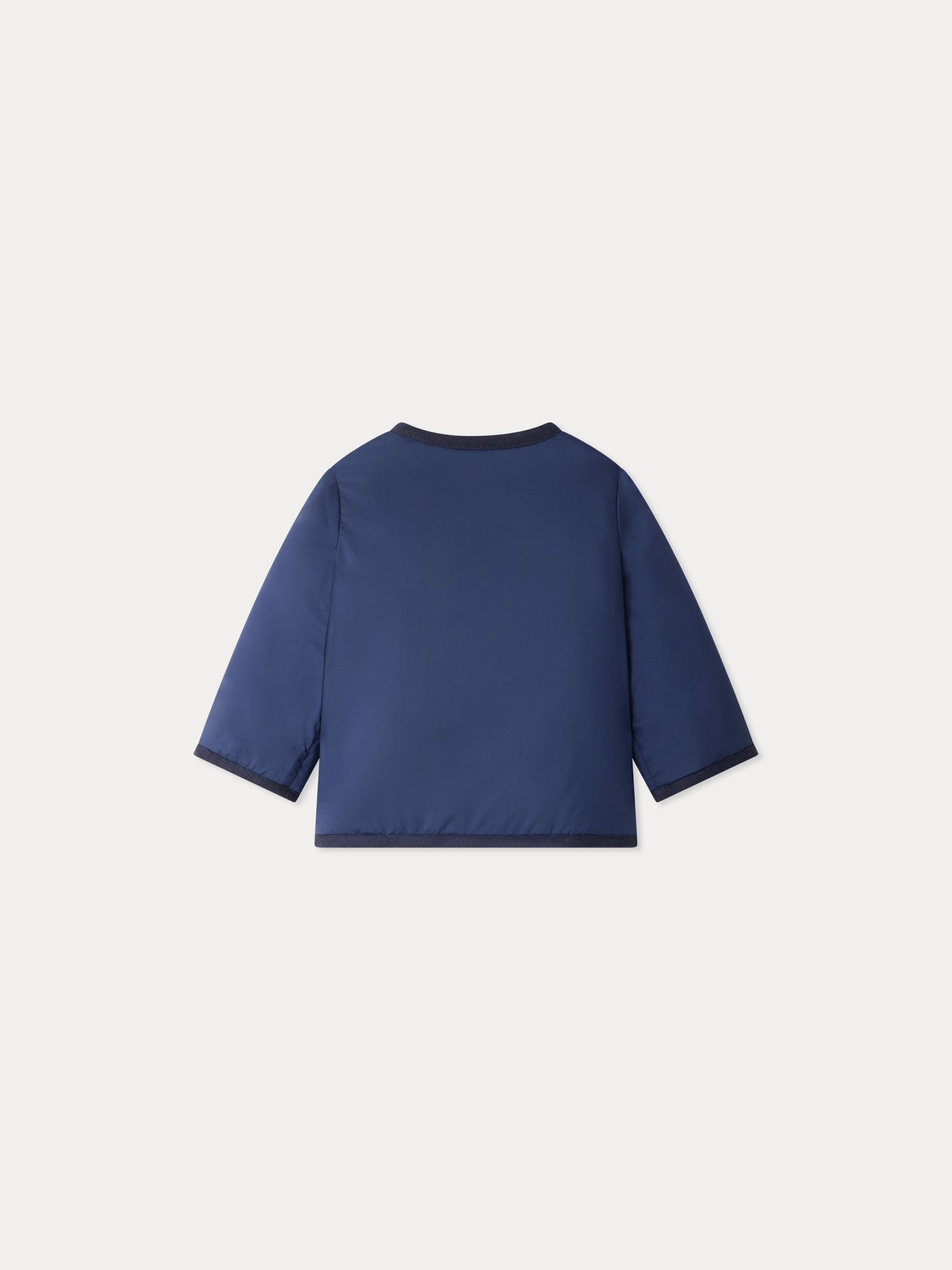 Manteau bébé Melice marine en polaire réversible