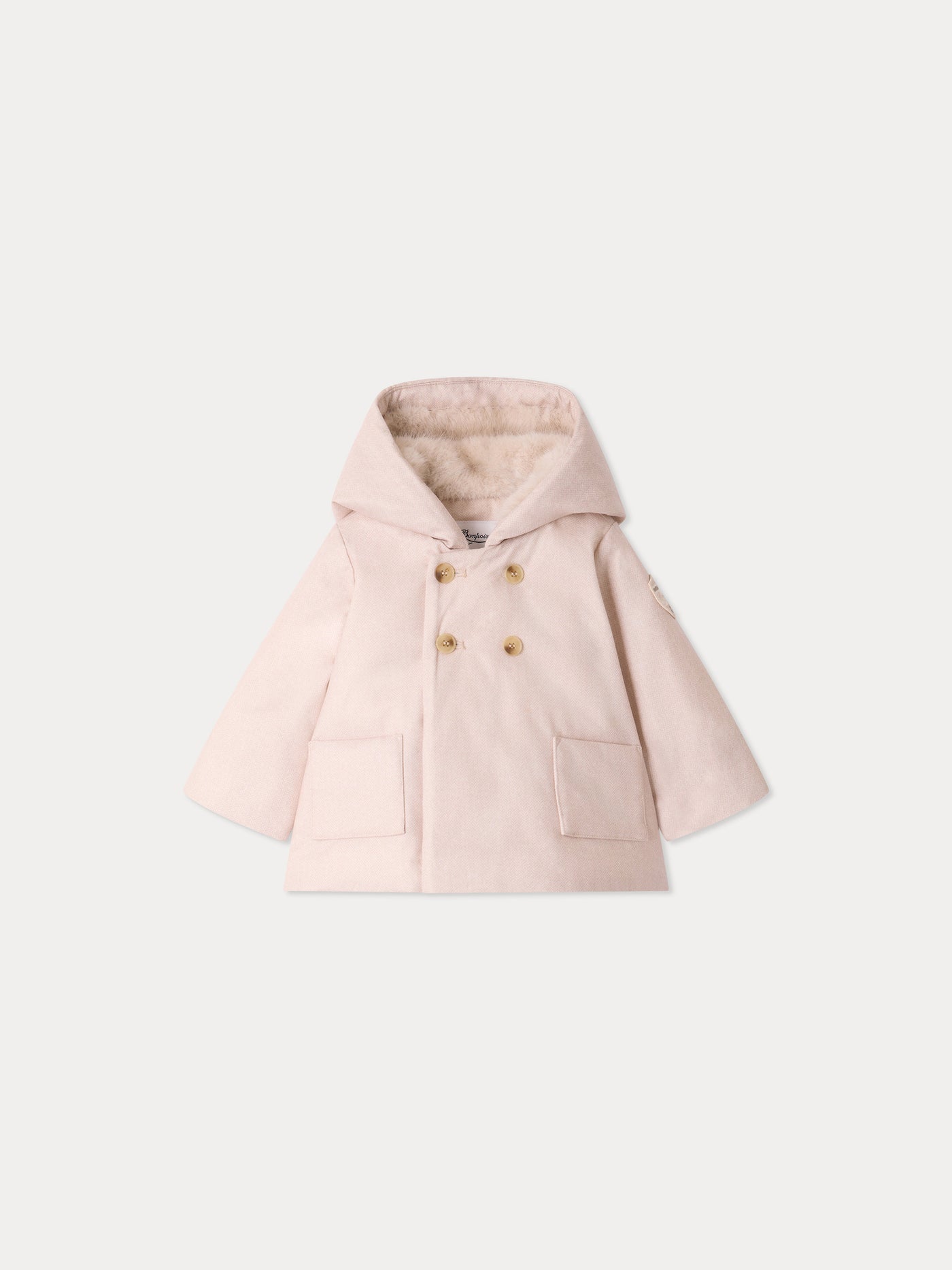 Manteau bébé Misha ouatiné déperlant et imperméable à boutonnage croisé