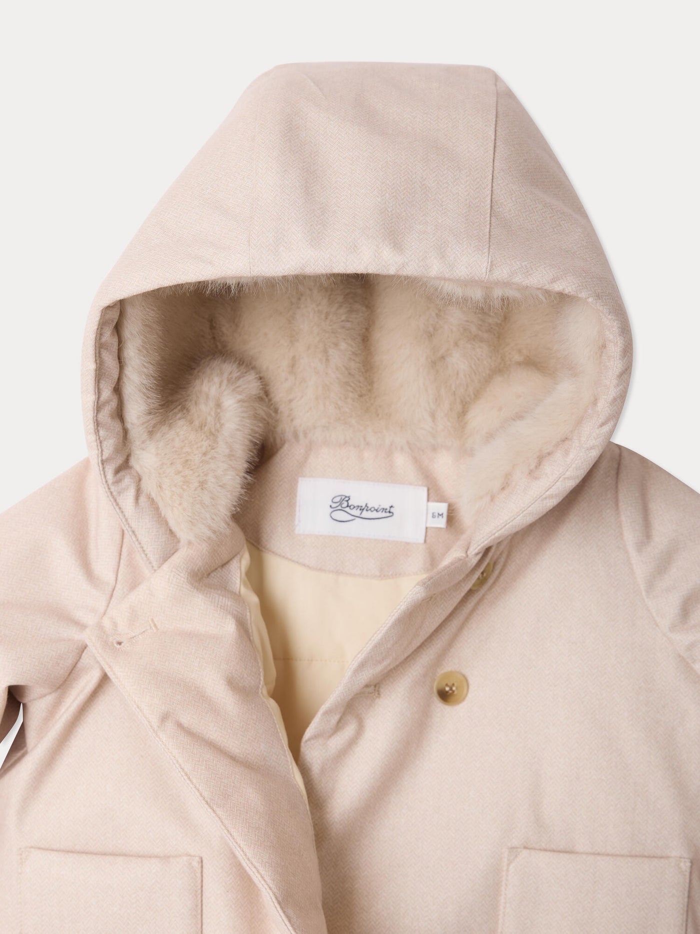 Manteau bébé Misha ouatiné déperlant et imperméable à boutonnage croisé