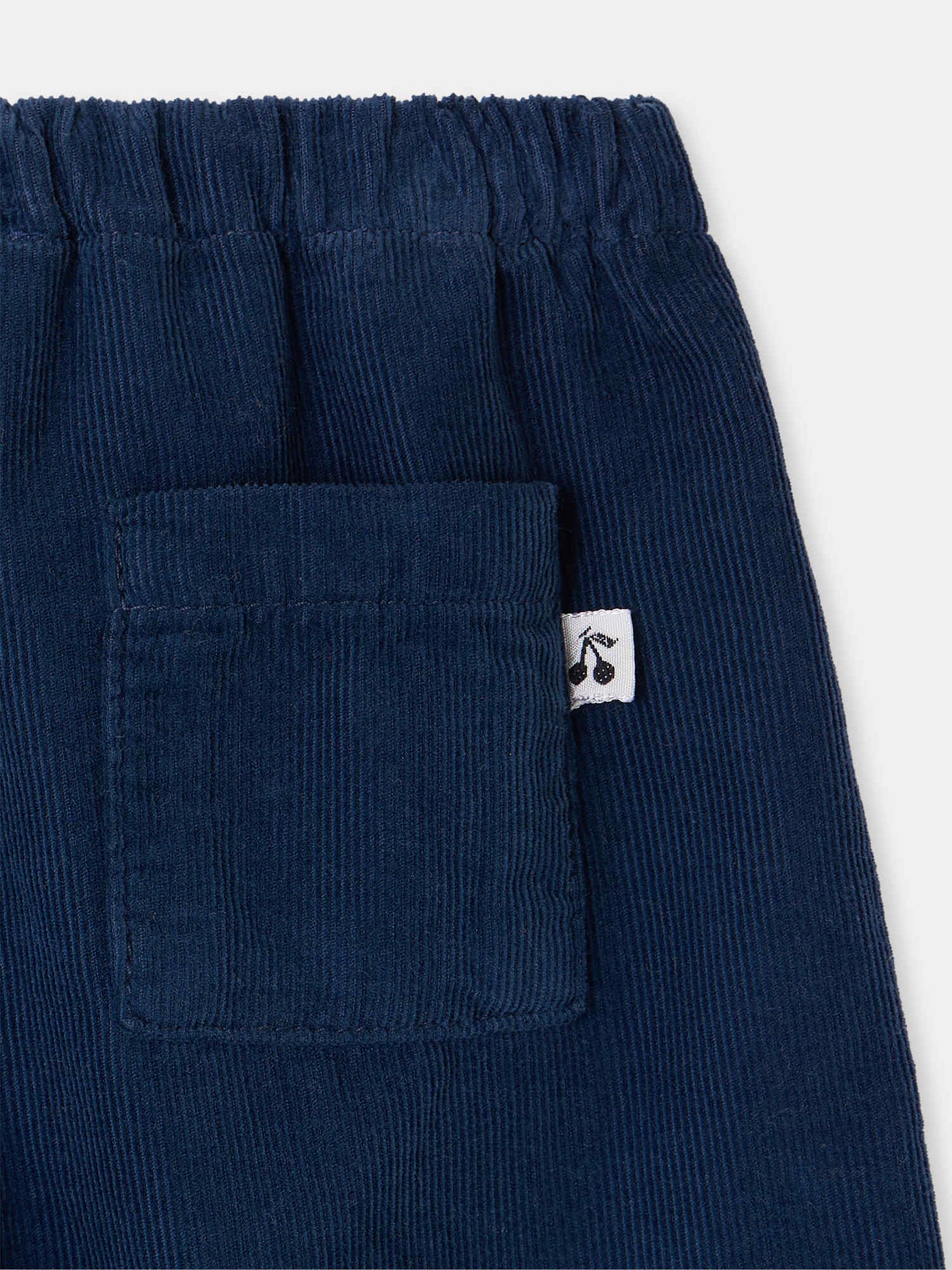 Pantalone neonato Dandy blu navy in cotone biologico
