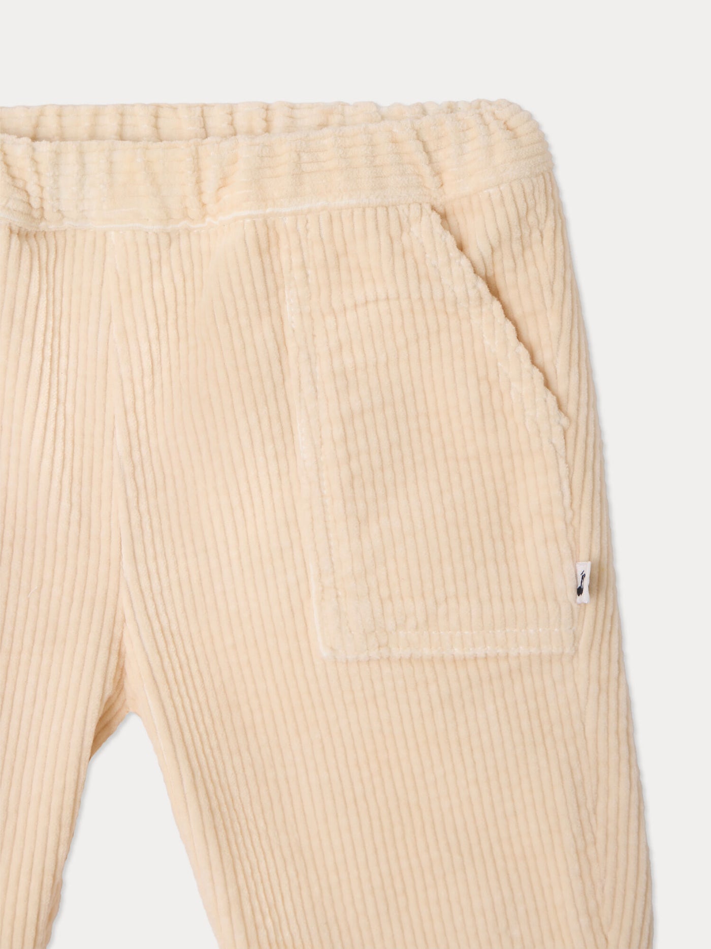 Pantalon bébé Thursday ivoire en coton biologique