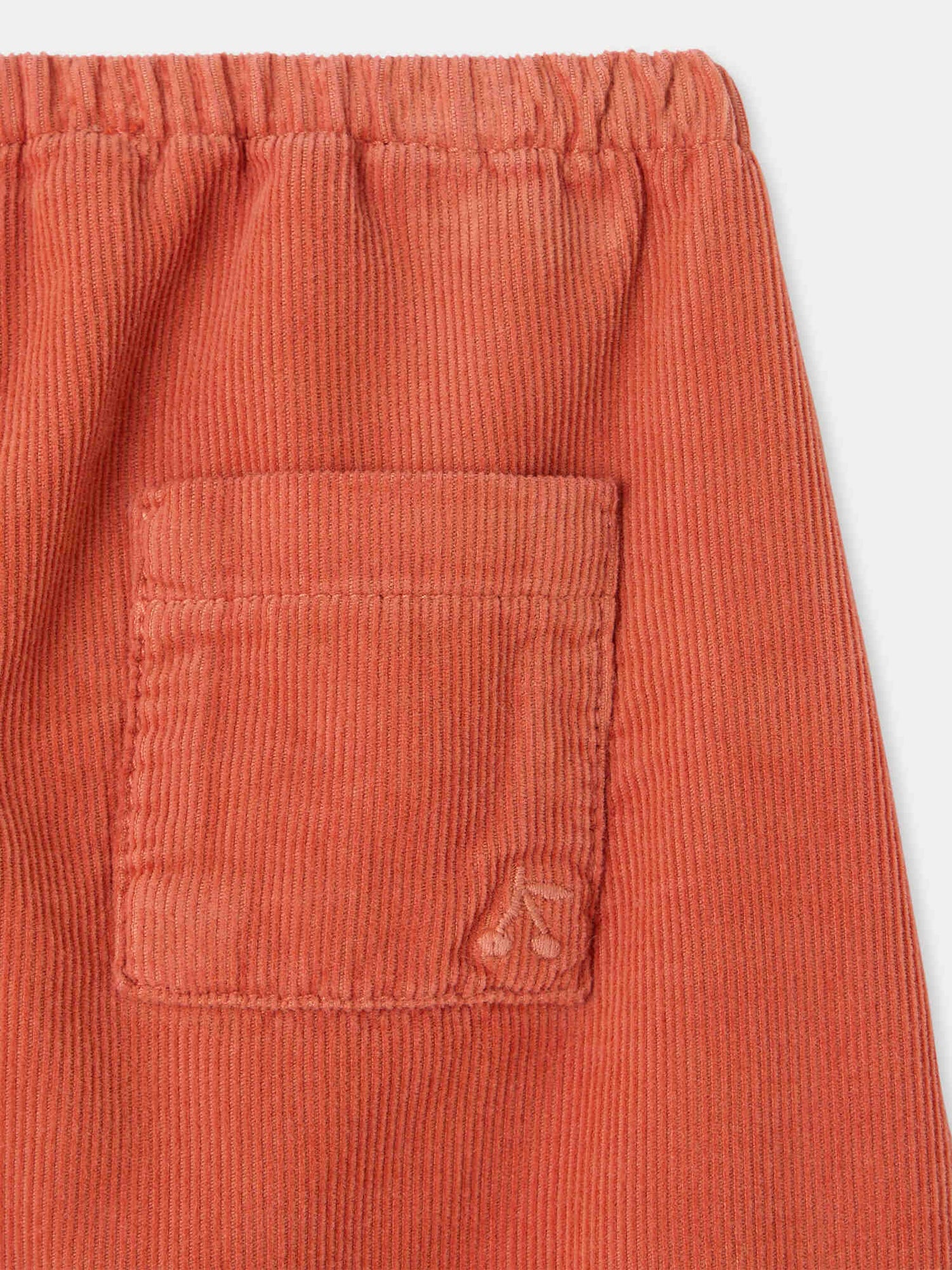 Pantalon bébé Dandy orange en coton biologique
