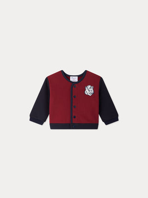 Bonpoint x Maison Kitsuné Eris Baby-Sweatshirt gesteppt aus Bio-Baumwolle