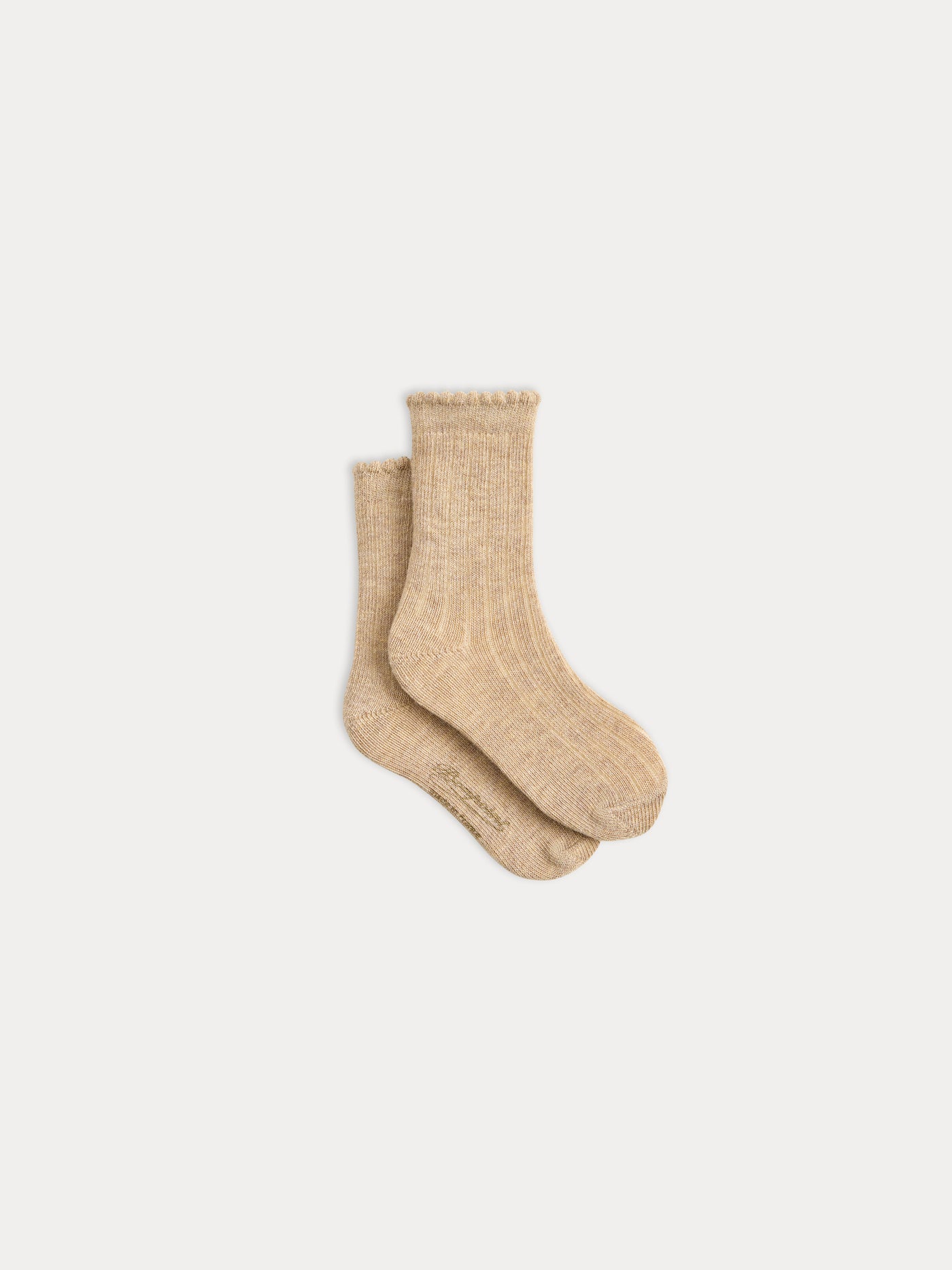 Chaussettes bébé Elwen beige chiné