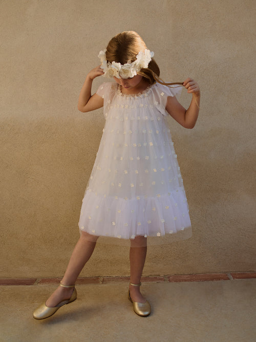 Lisabeth Kleid aus Tüll bestickt mit Blumen