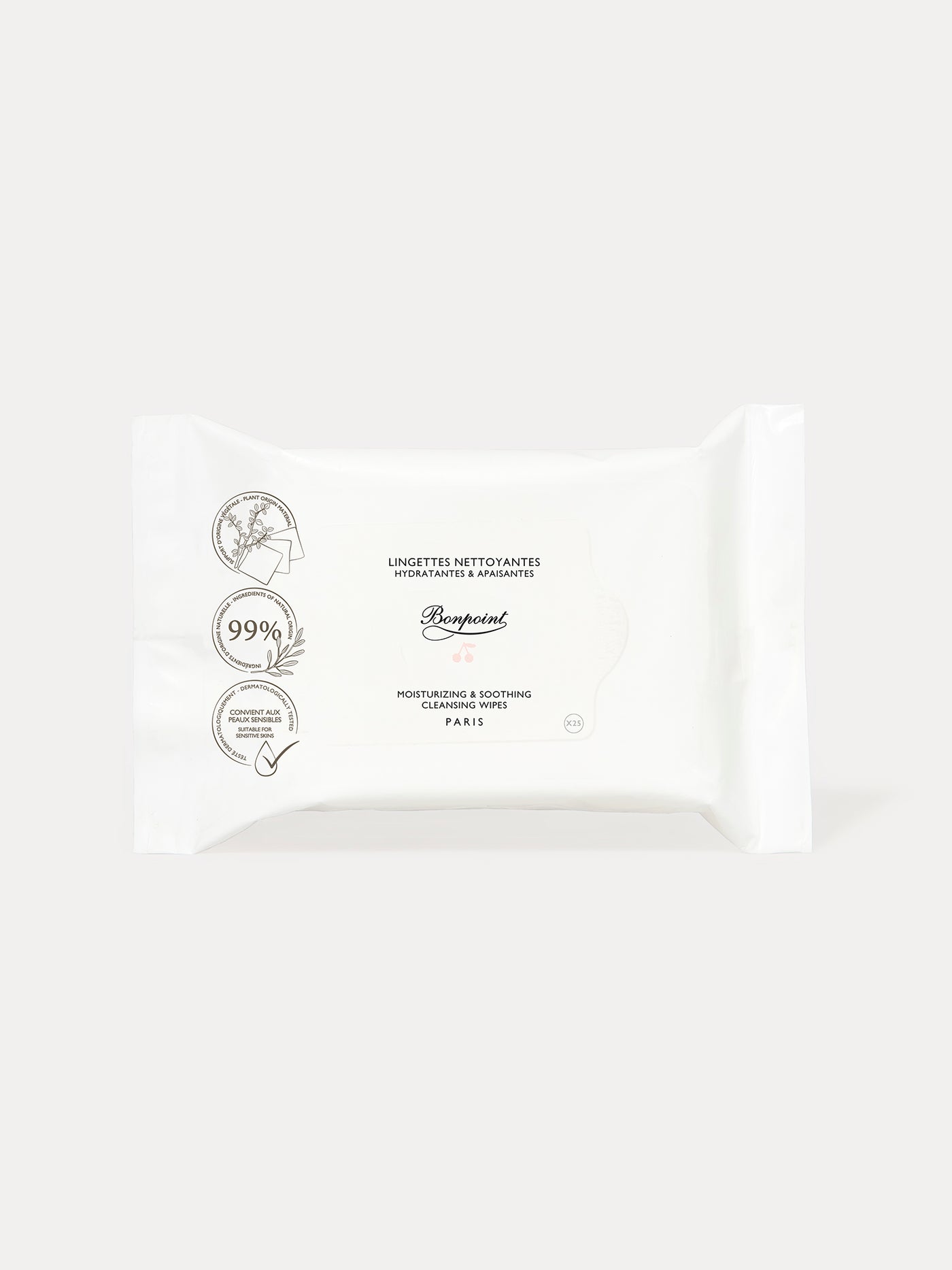 Cleansing wipes x4 with their pouch