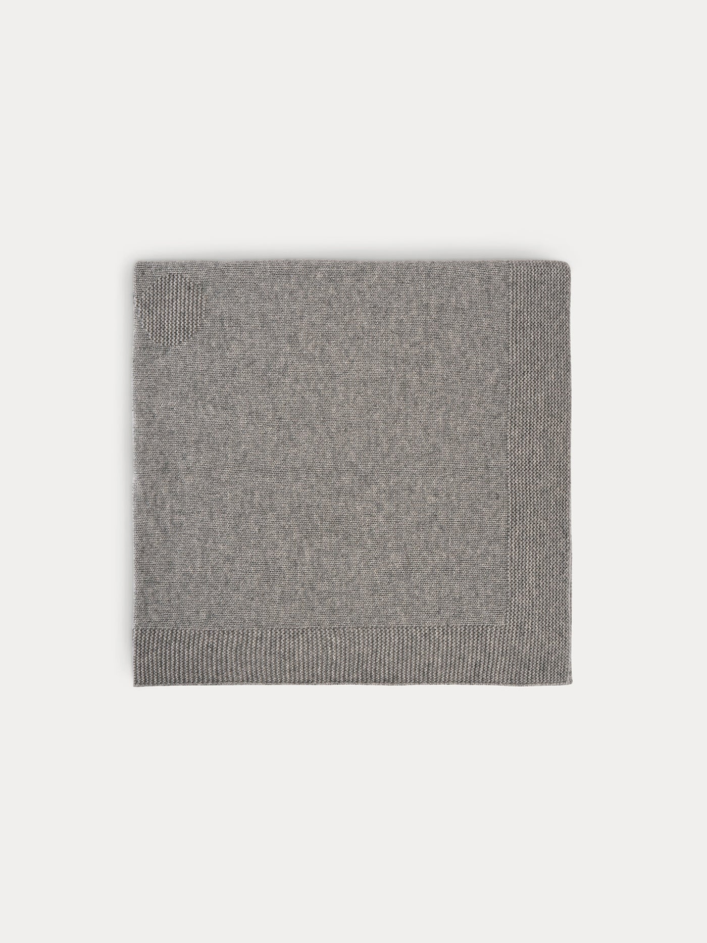 Couverture en cachemire bébé gris chiné clair