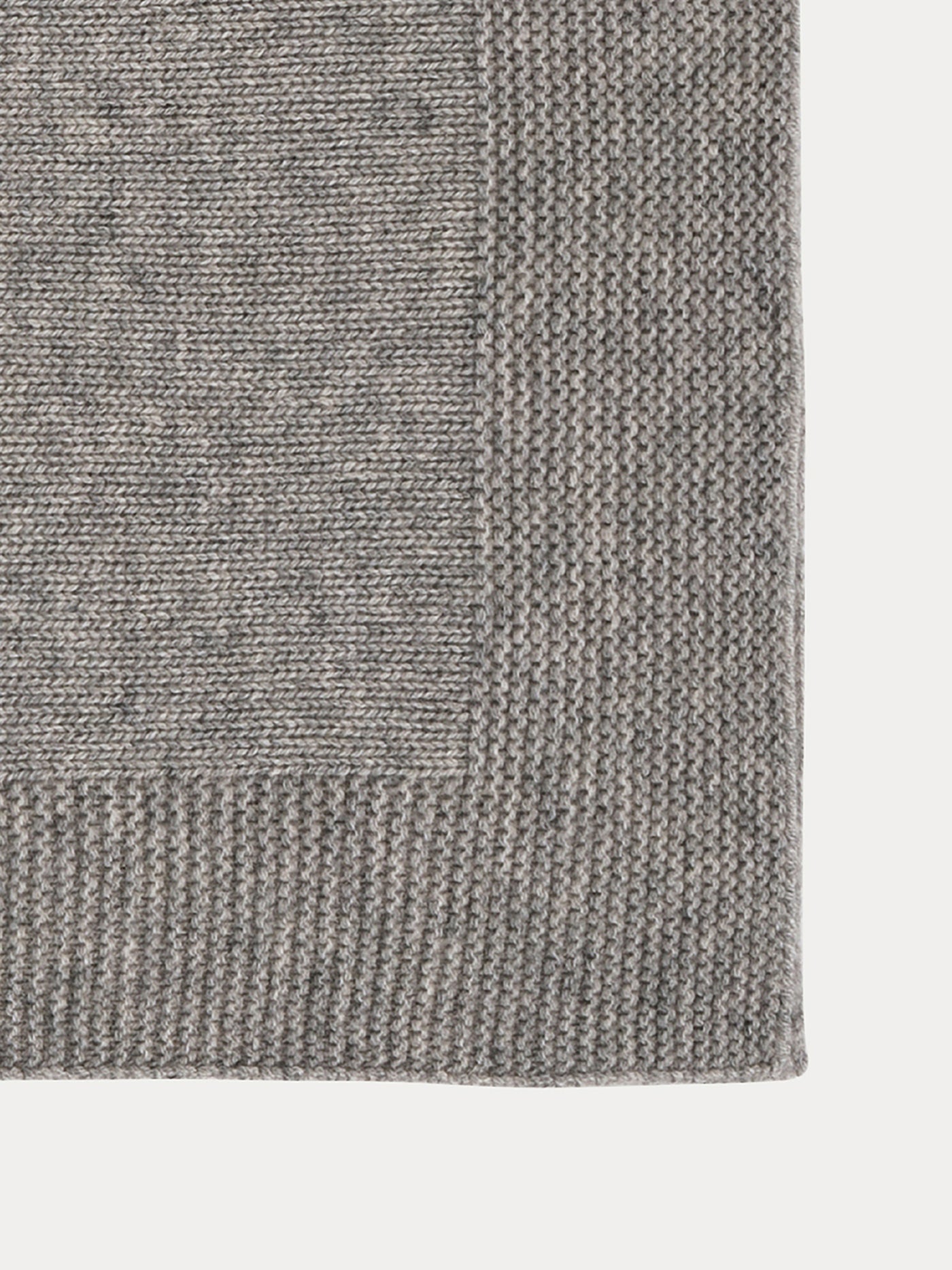 Couverture en cachemire bébé gris chiné clair