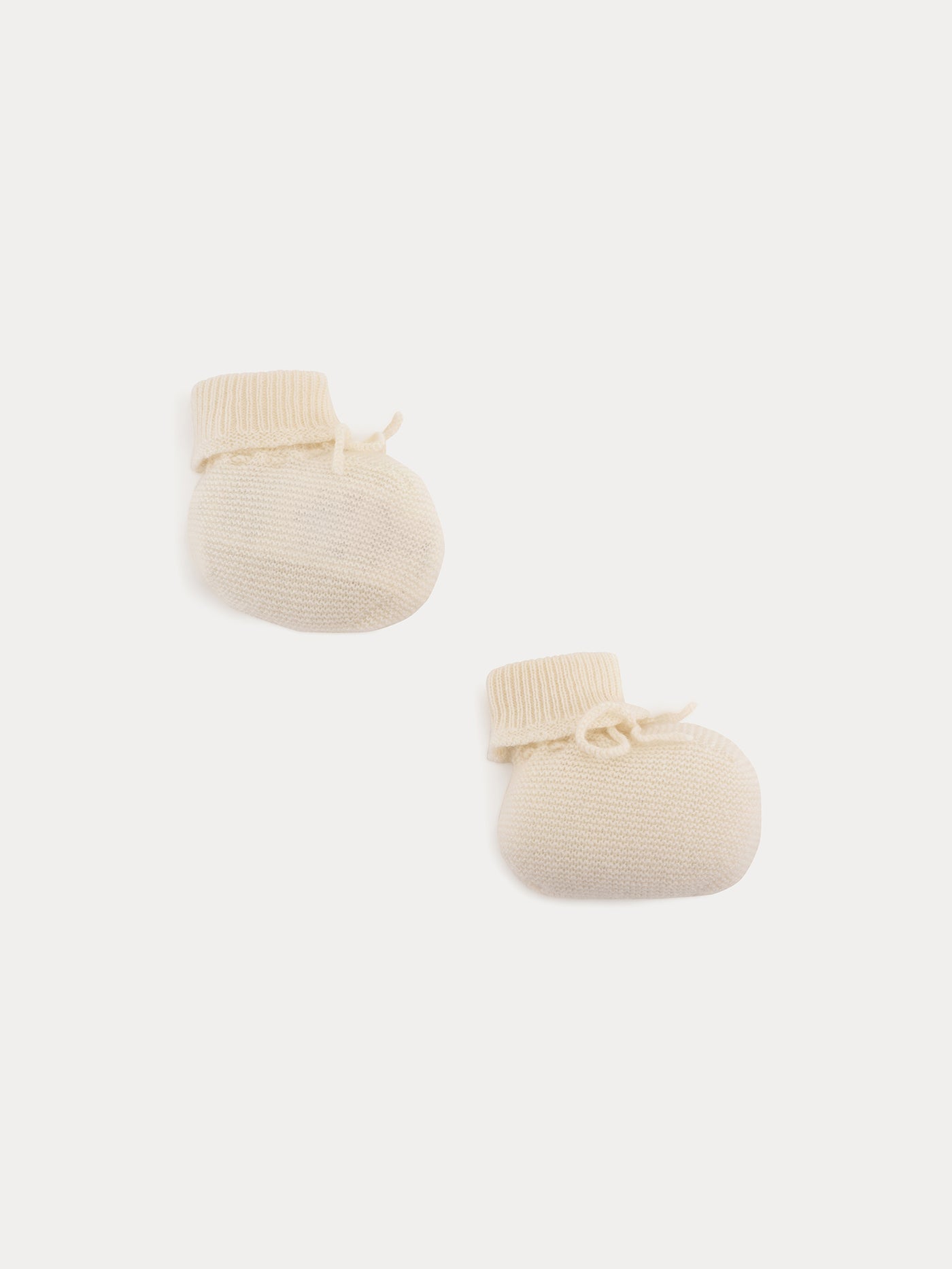 Baby Cashmere Booties milchweiß