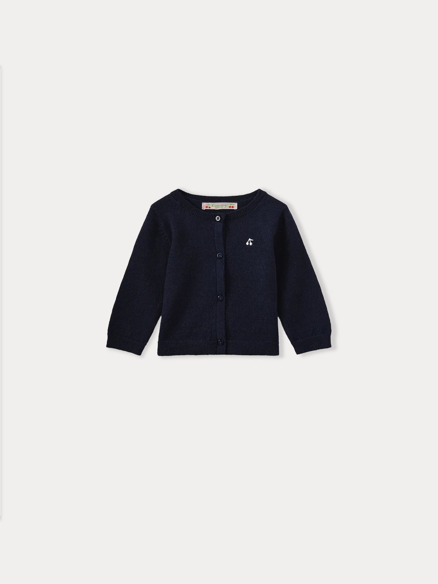 Cardigan bébé laine marine