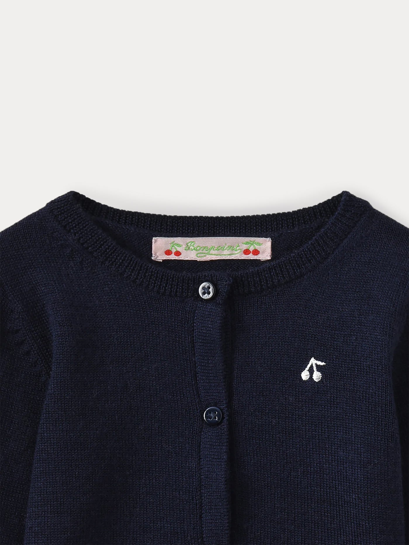 Cardigan bébé laine marine