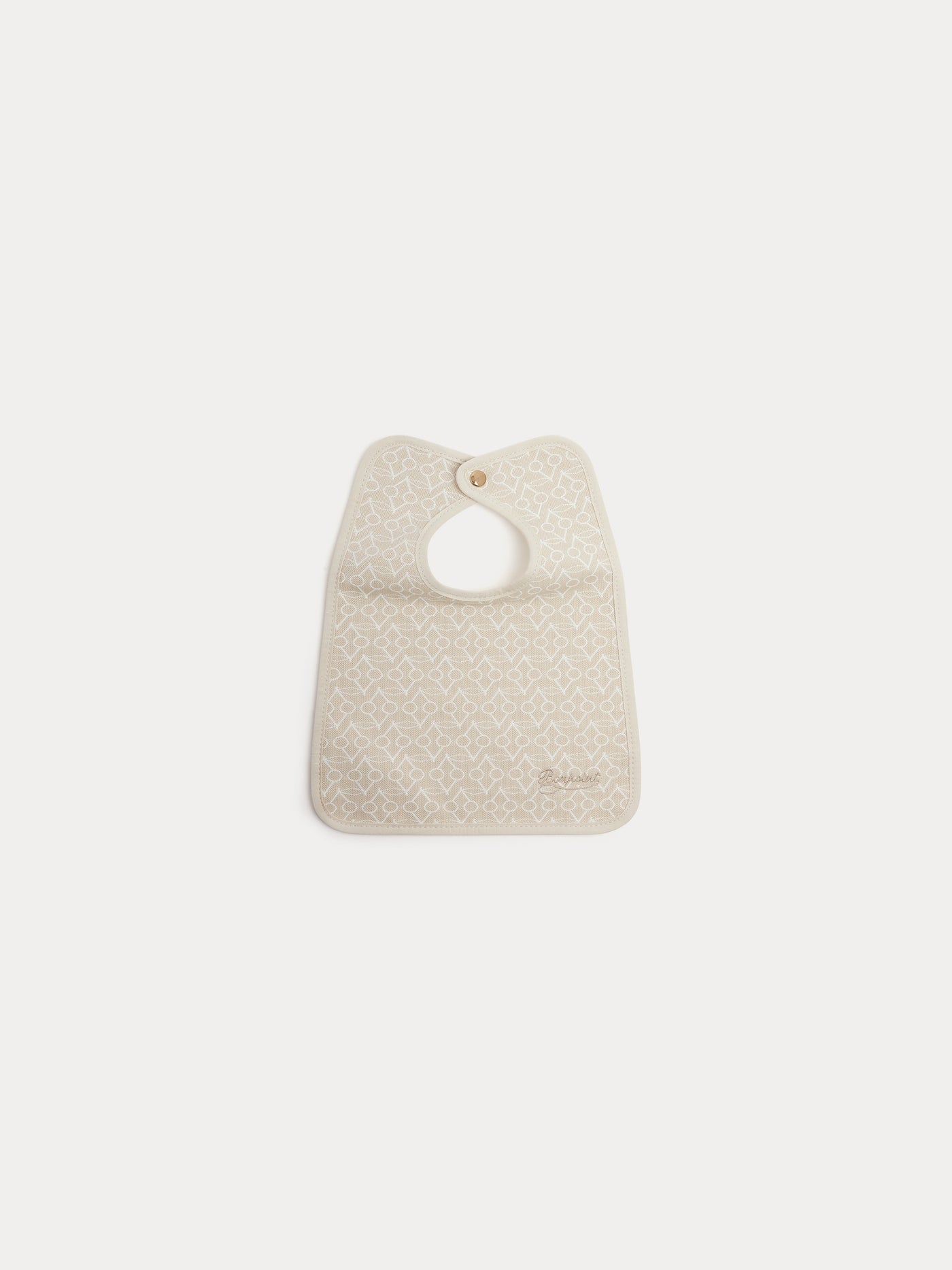 Bavoir clip beige