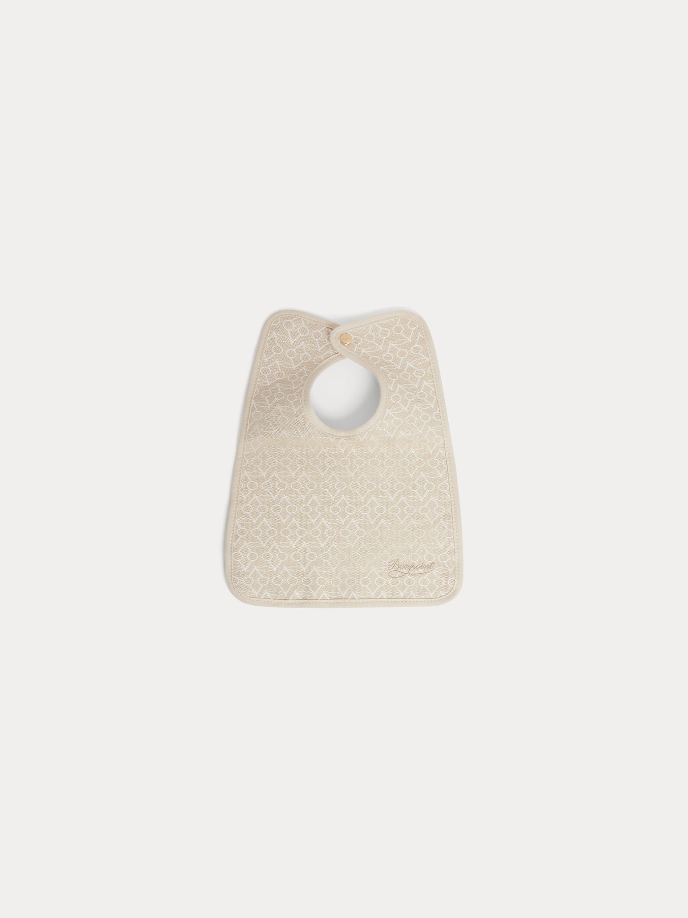 Bavoir clip beige