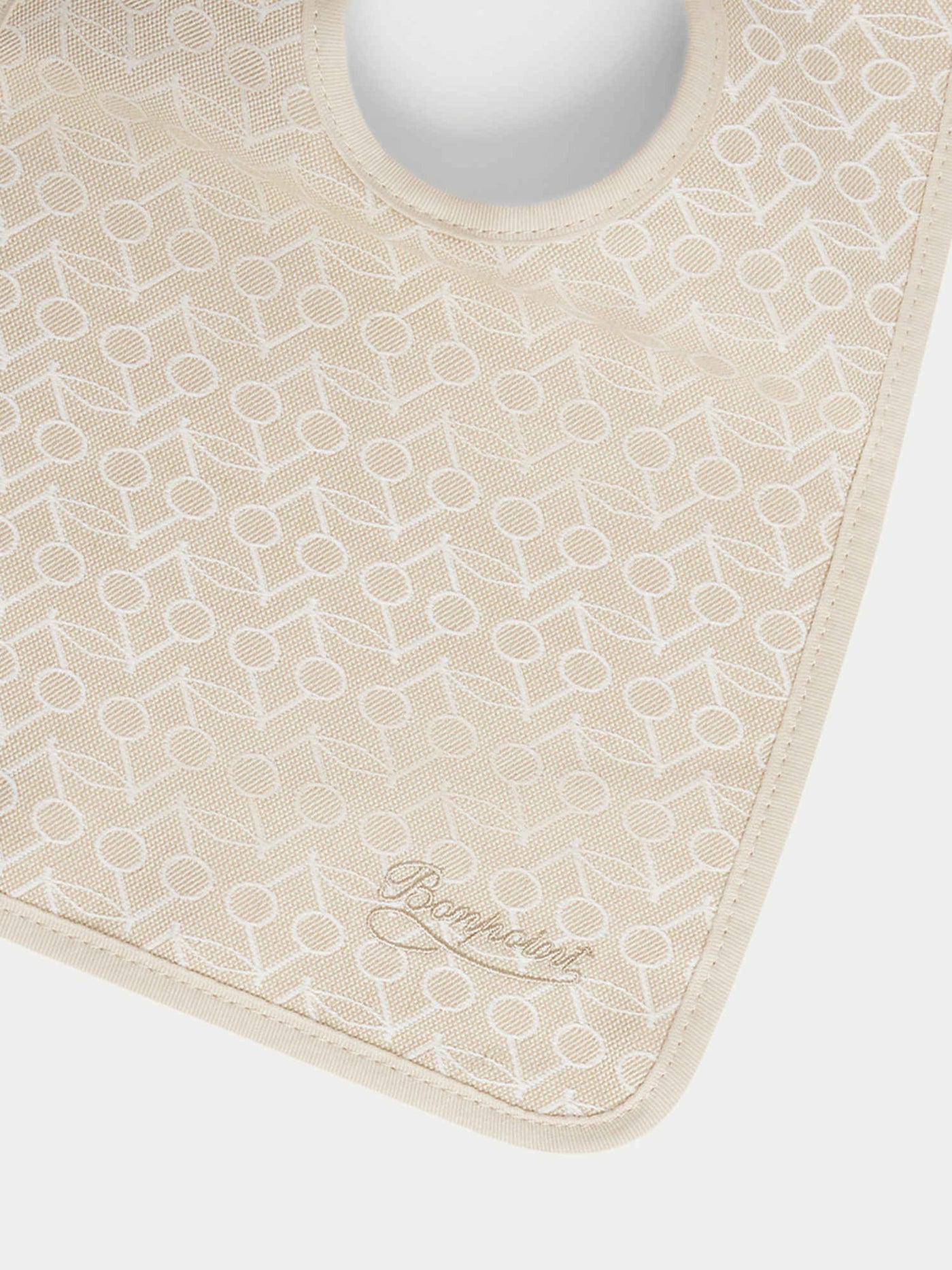 Bavoir clip beige
