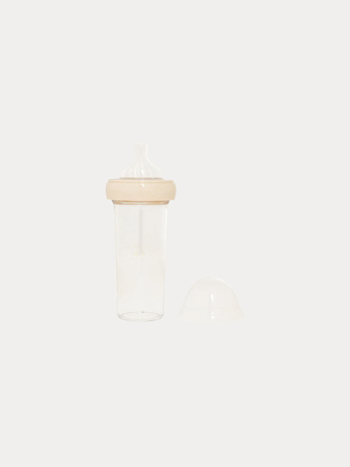Babyflasche mit Reisetasche milchweiß